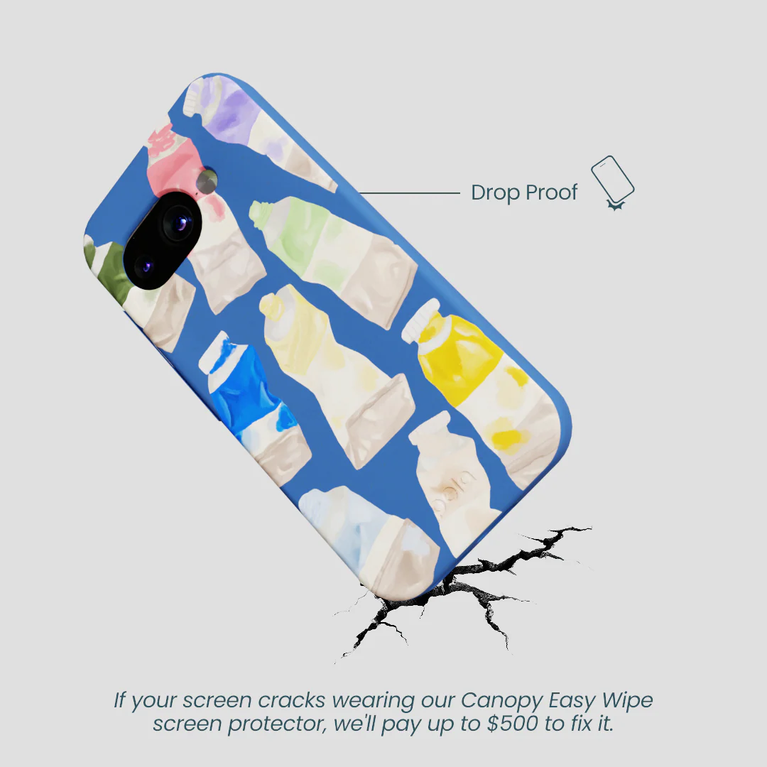 Electric Blue Paint Squeeze Google Pixel 9a Case - Image 4