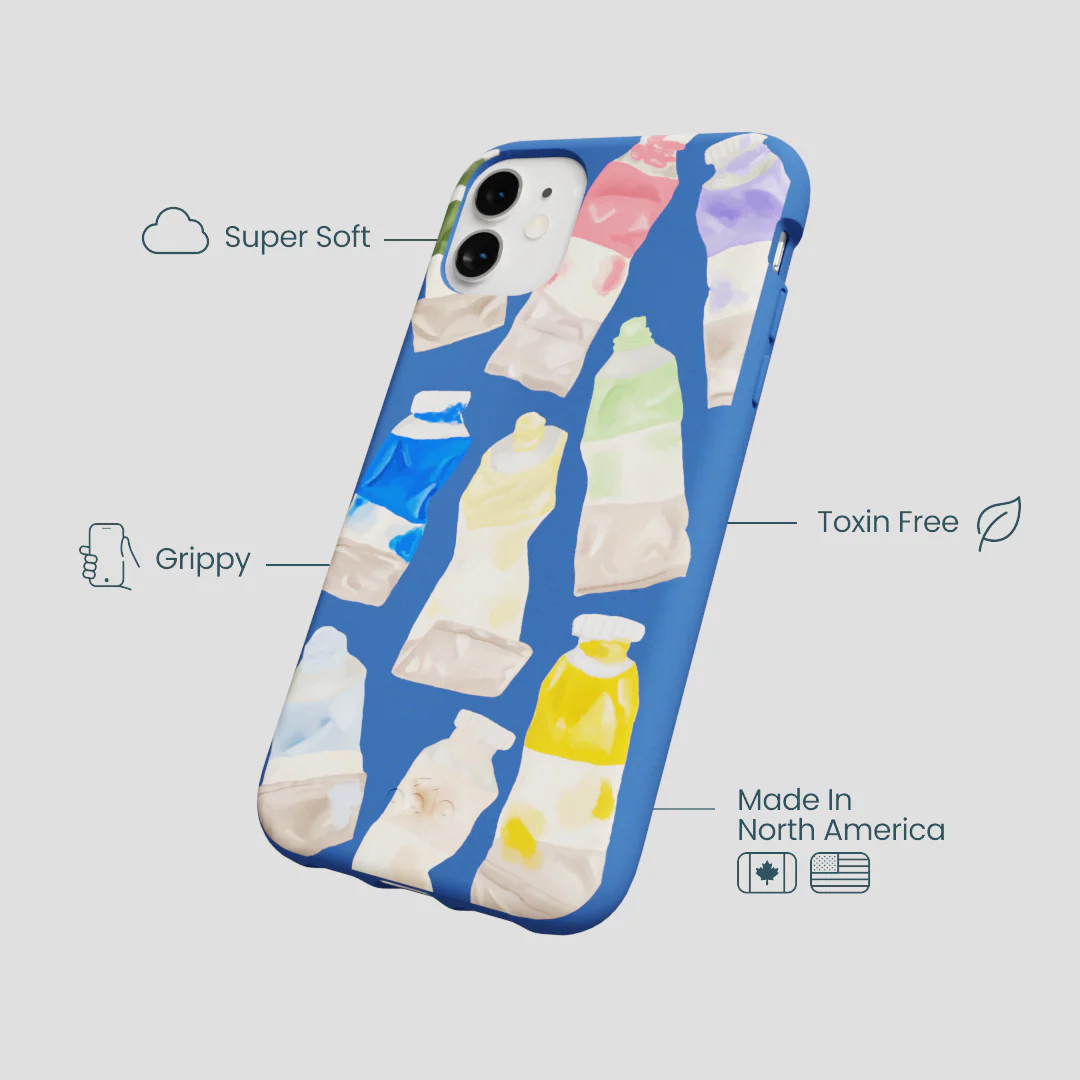 Electric Blue Paint Squeeze iPhone 11 Case - Image 4