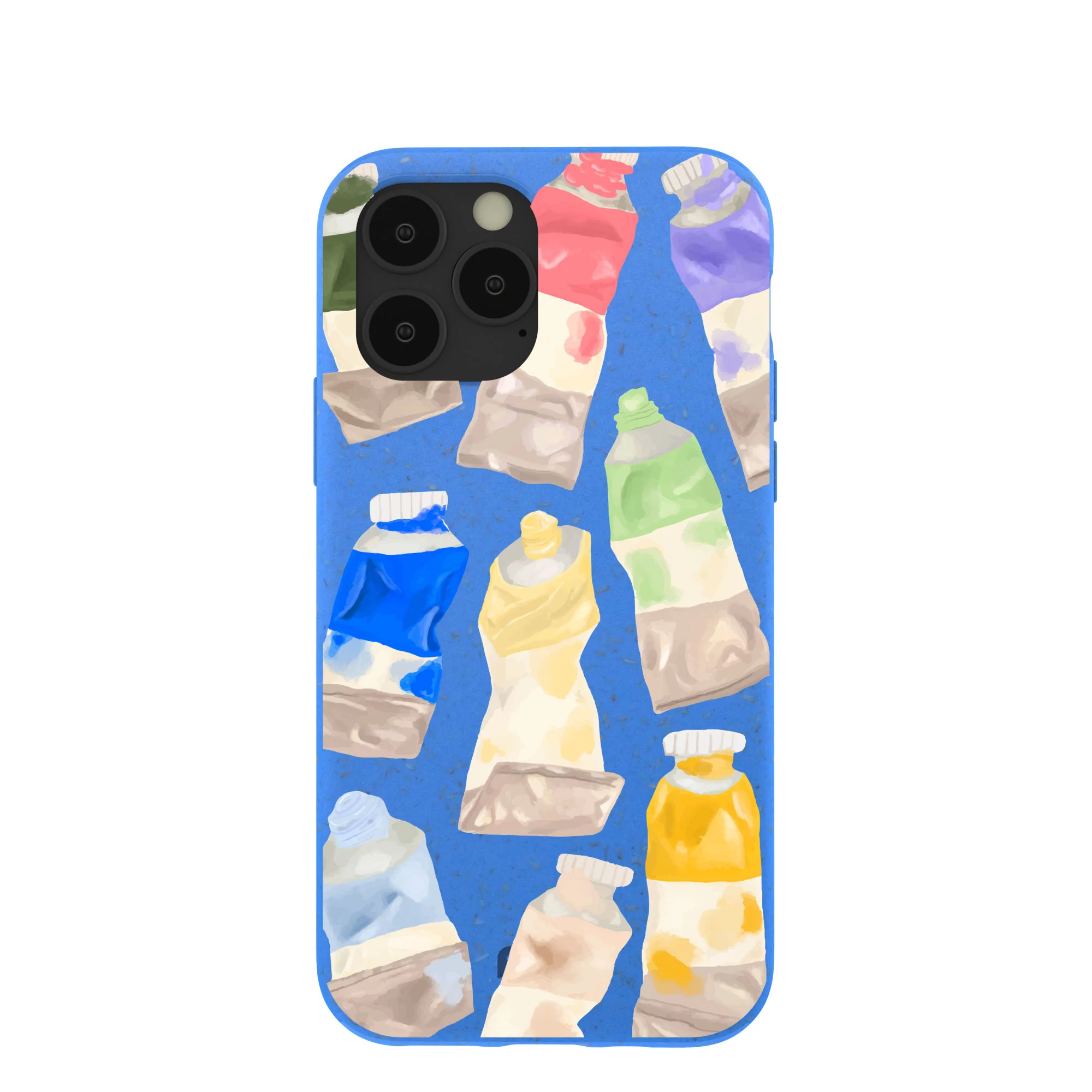 Electric Blue Paint Squeeze iPhone 11 Pro Case