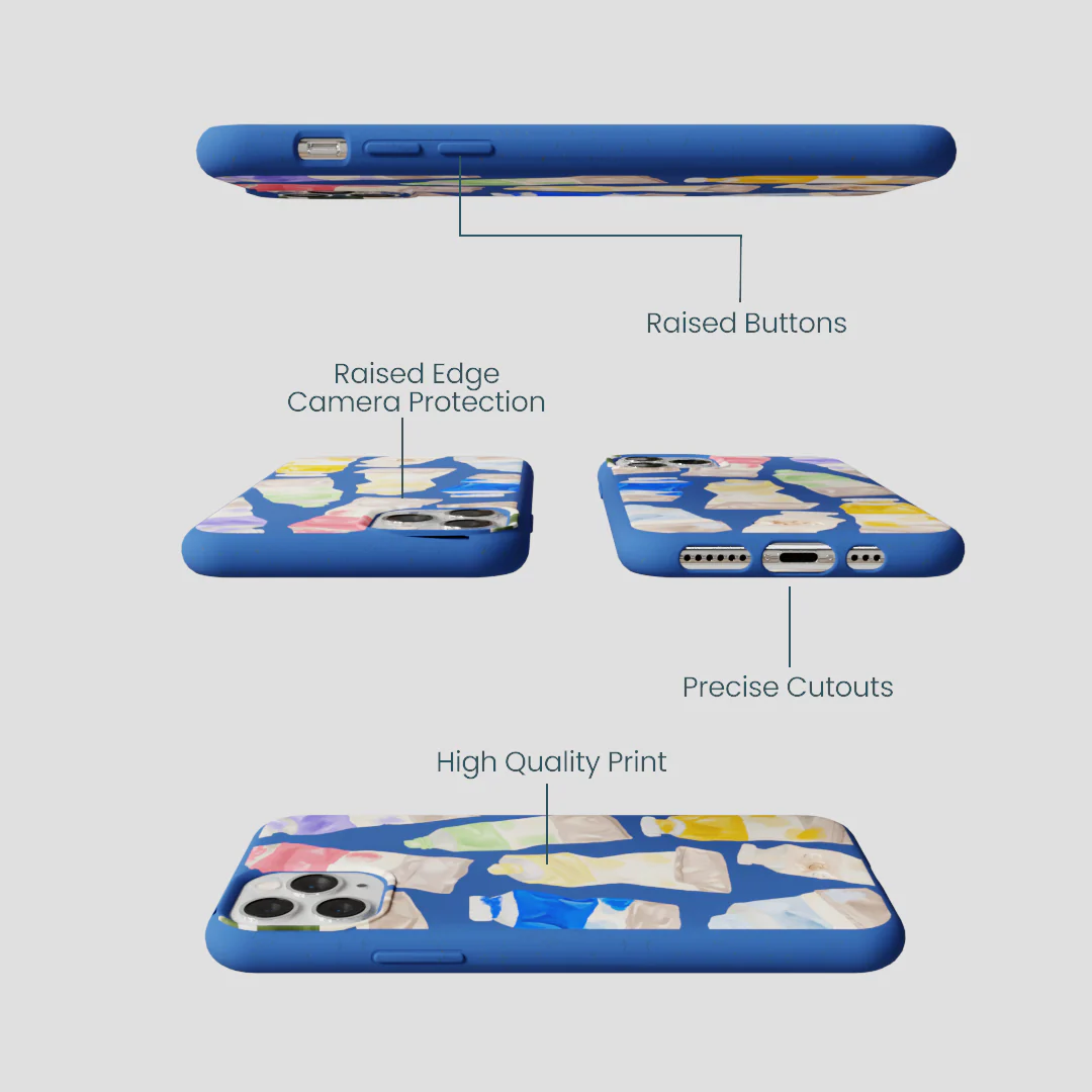Electric Blue Paint Squeeze iPhone 11 Pro Case - Image 3