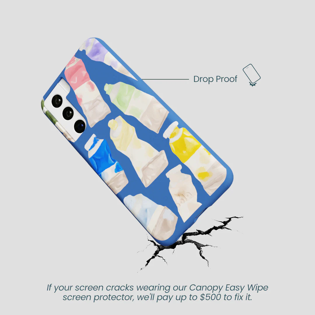 Electric Blue Paint Squeeze Samsung Galaxy S22 Case - Image 4
