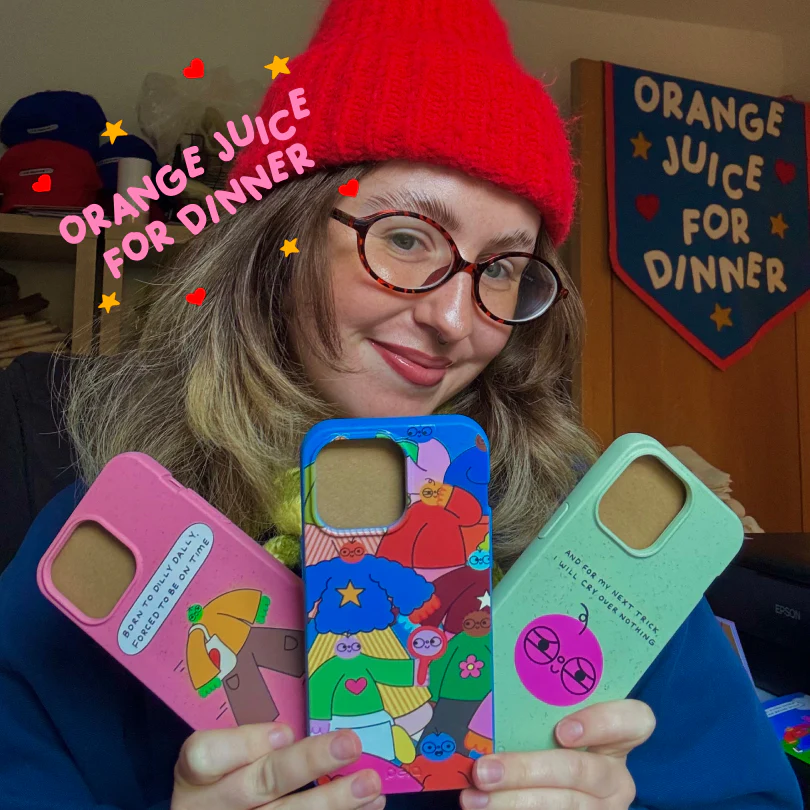 Electric Blue Pals iPhone 12 Mini Case - Image 2