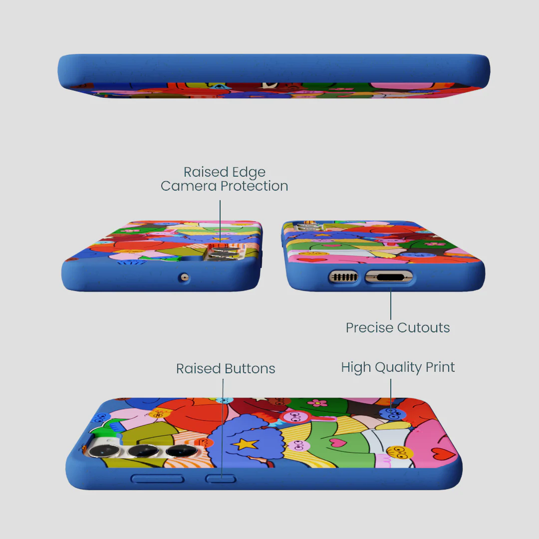 Electric Blue Pals Samsung Galaxy S23+(Plus) Case - Image 3