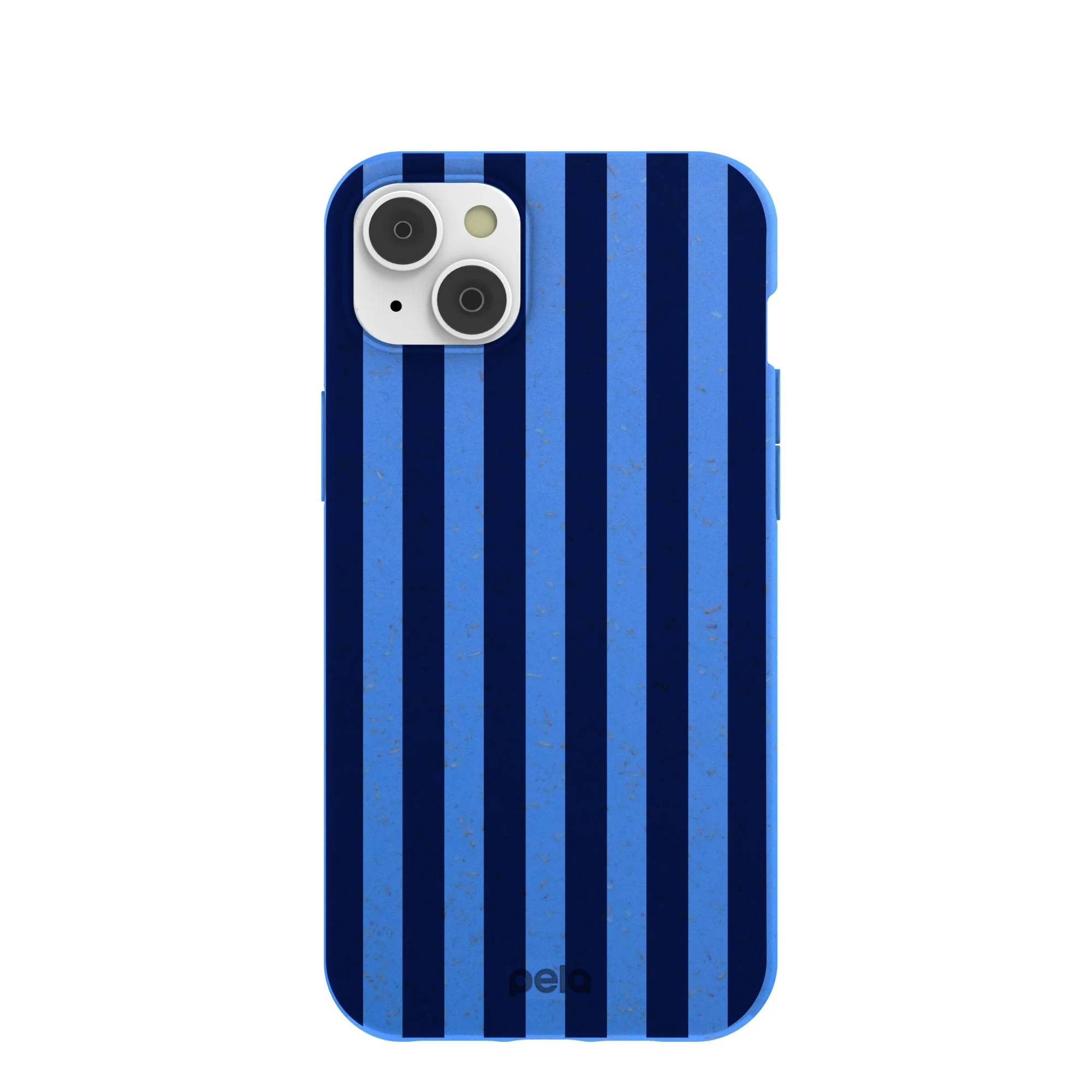 Electric Blue Sapphire Stripes iPhone 14 Plus Case