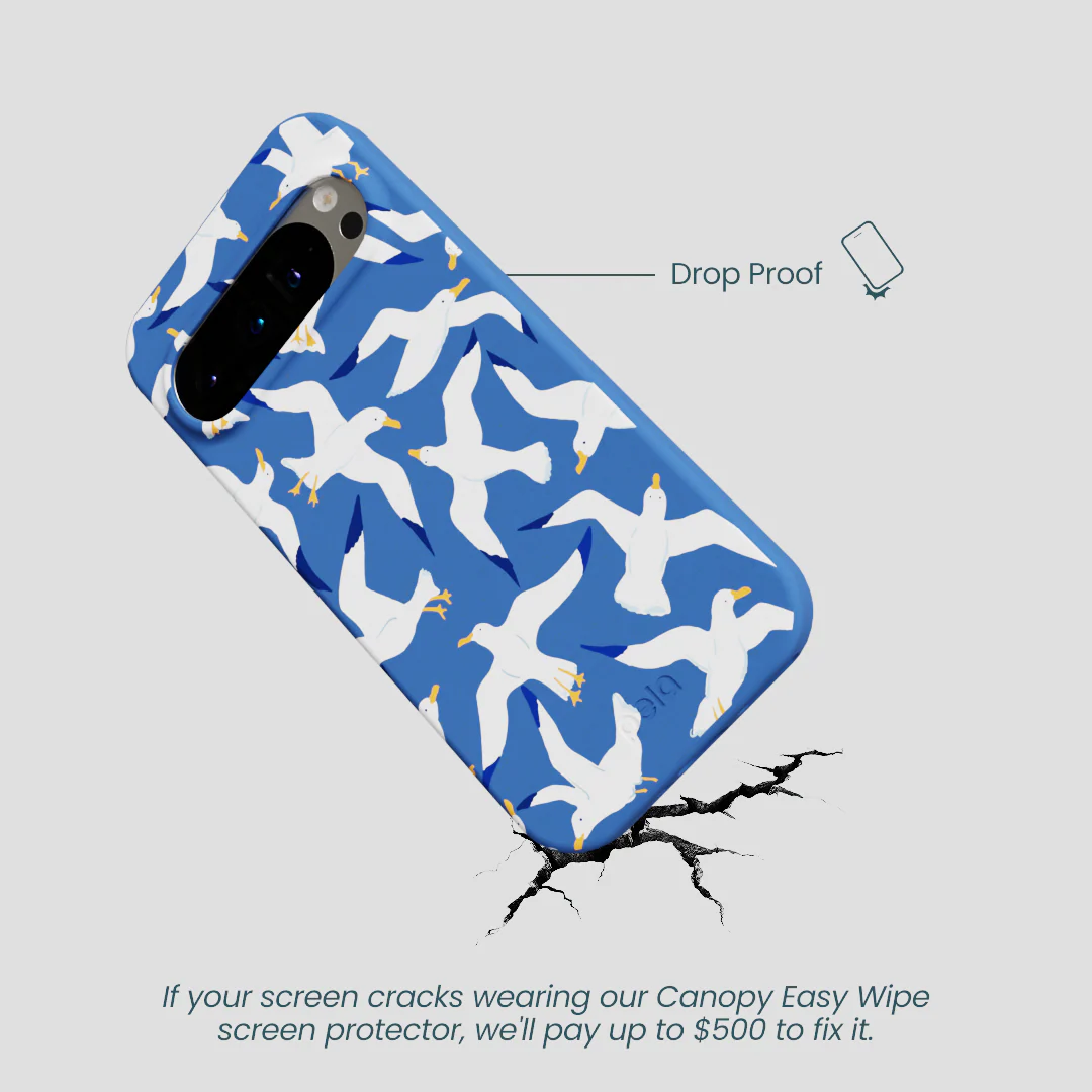 Electric Blue Seagulls Google Pixel 9/9 Pro Case - Image 5