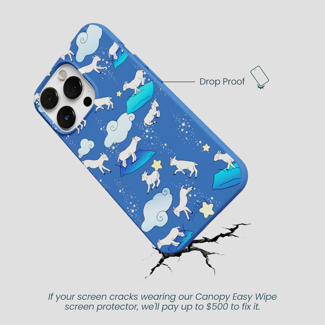 Electric Blue Sheep Dreamers iPhone 13 Pro Max Case - Image 5