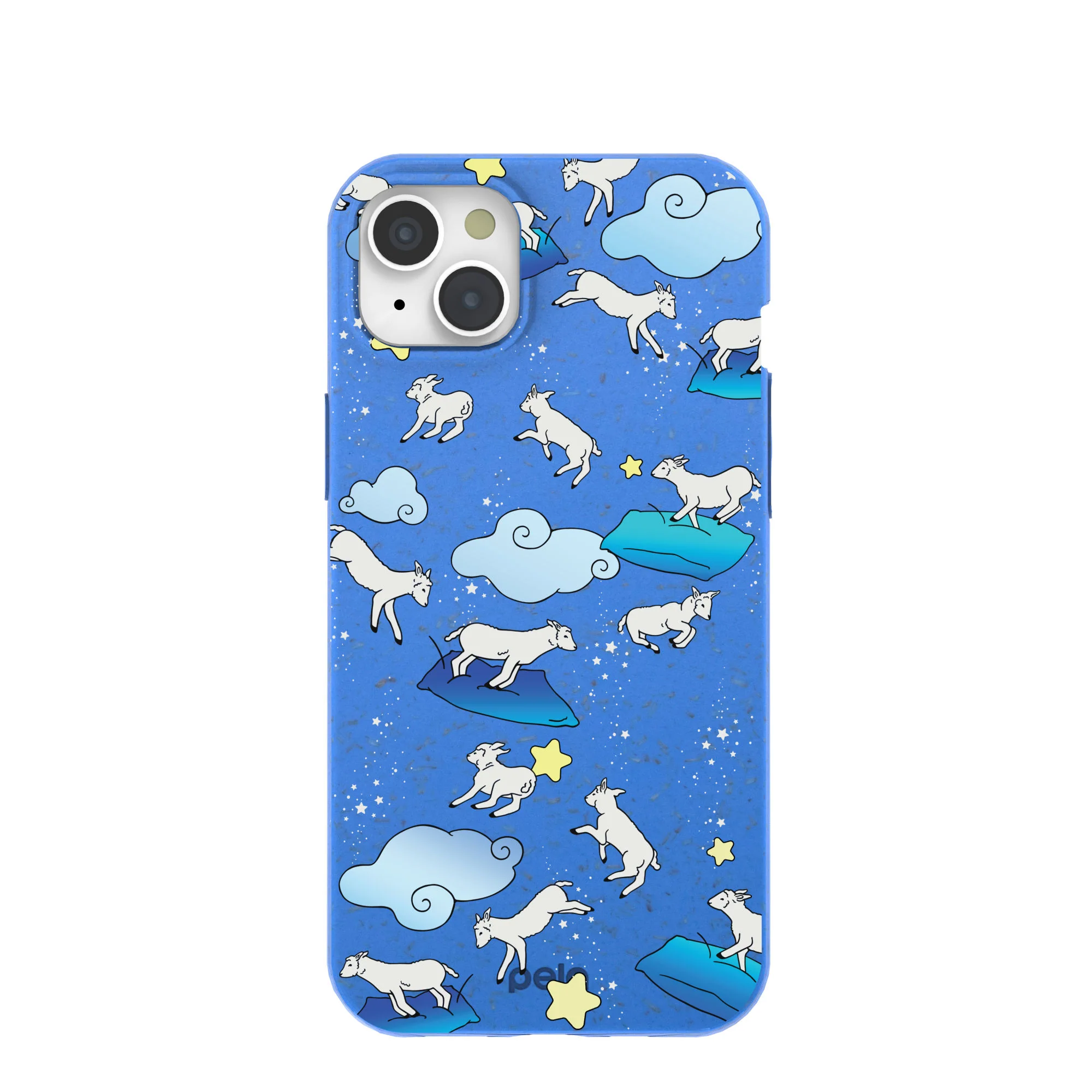 Electric Blue Sheep Dreamers iPhone 15 Plus Case