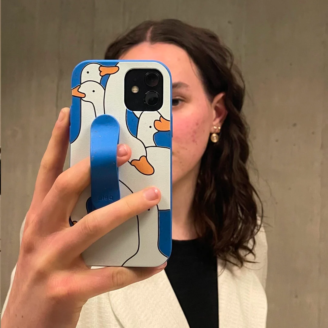 Electric Blue Silly Goose iPhone 17 Case - Image 2