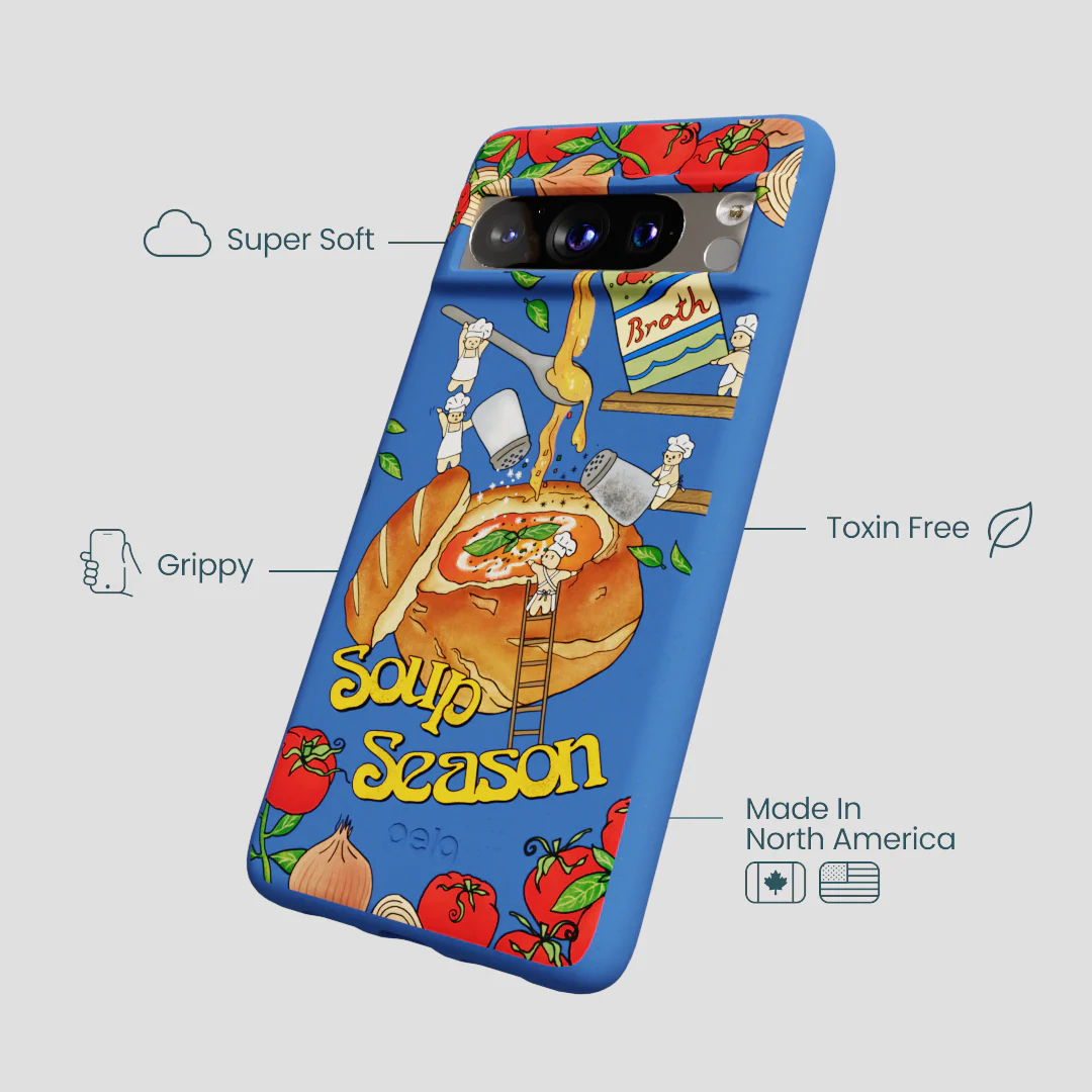 Electric Blue Soup Season Google Pixel 8 Pro Case - Image 4