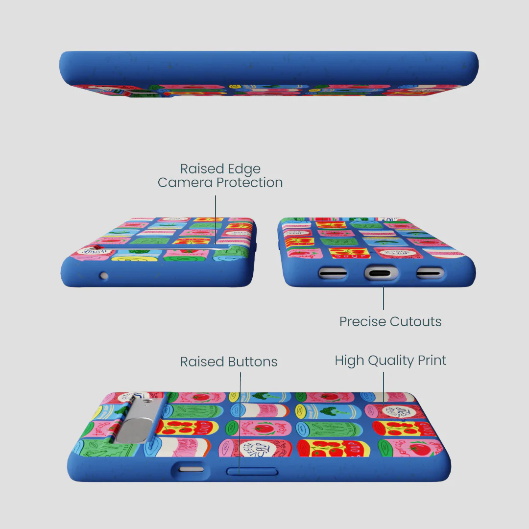 Electric Blue Soup Stories Google Pixel 7 Case - Image 3