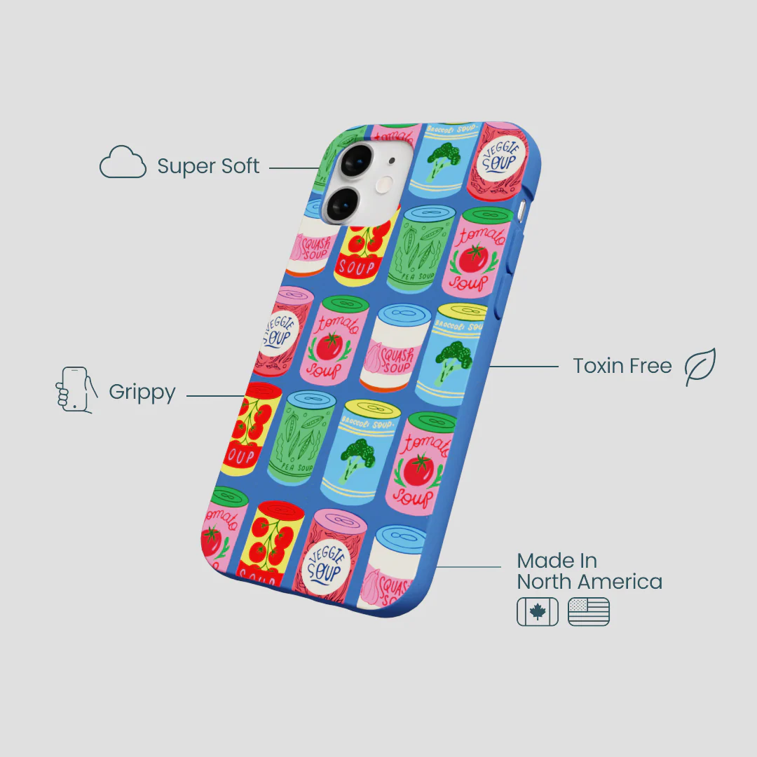 Electric Blue Soup Stories iPhone 12 Mini Case - Image 4