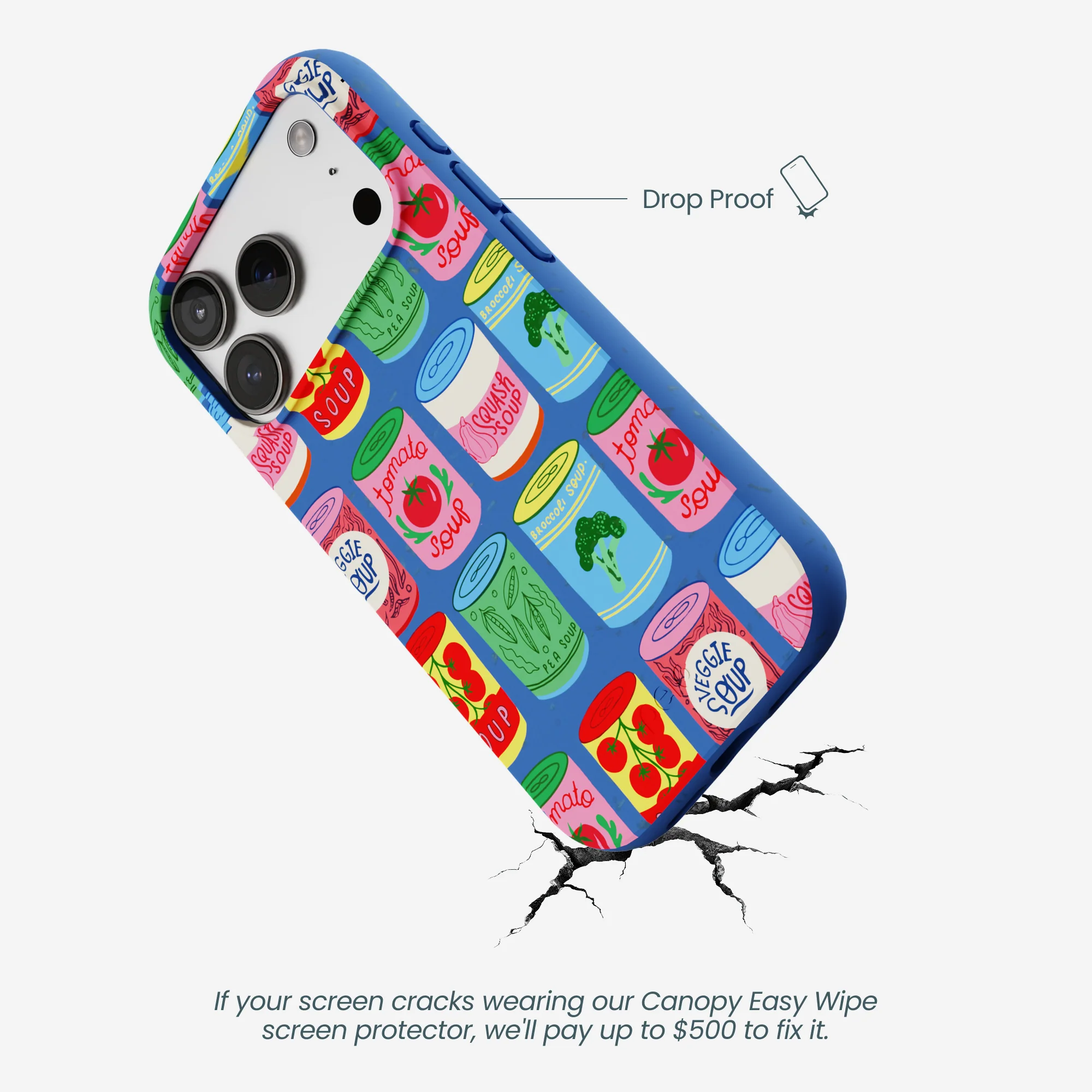 Electric Blue Soup Stories iPhone 17 Pro Case - Image 5