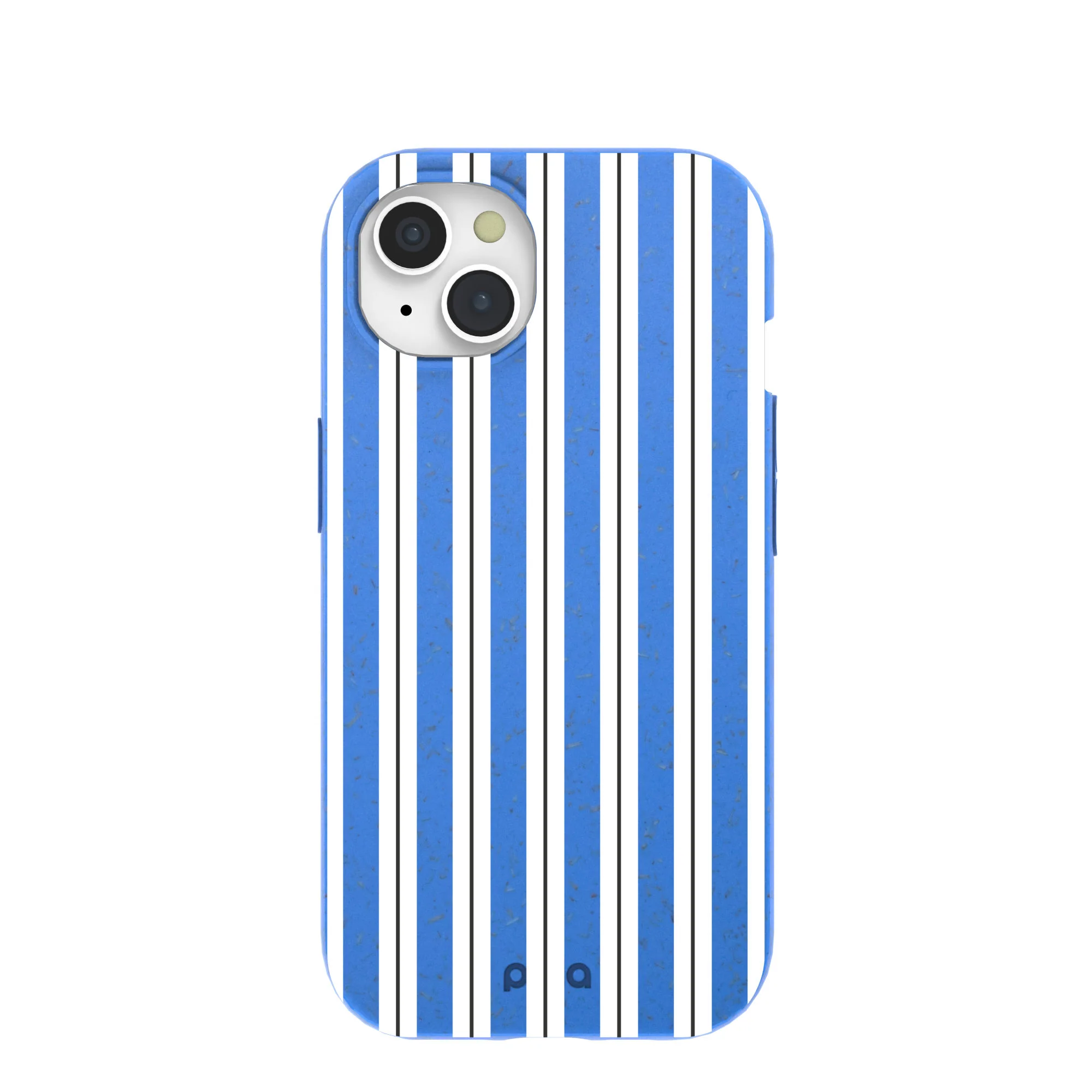 Electric Blue Striped Shirt iPhone 15 Case