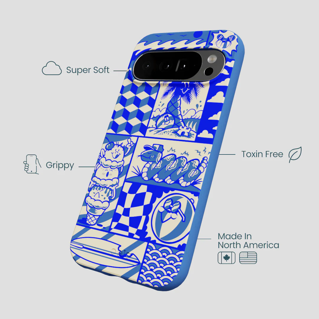 Electric Blue Summer Blues Google Pixel 10 Pro XL Case - Image 4