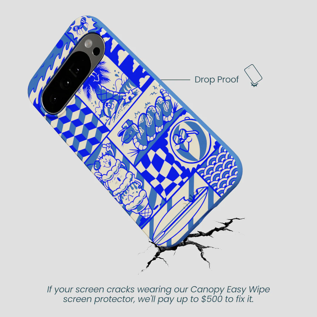 Electric Blue Summer Blues Google Pixel 10 Pro XL Case - Image 5