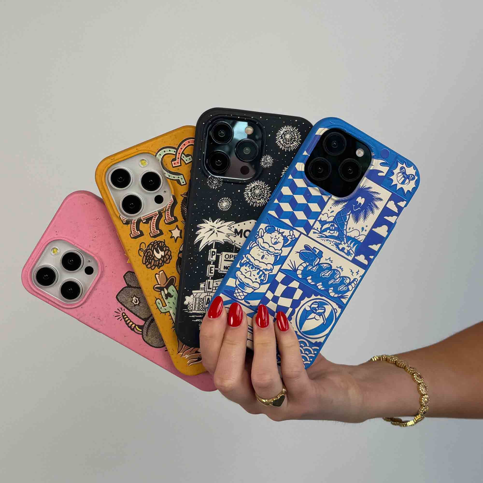 Electric Blue Summer Blues iPhone 16e/17e Case - Image 4