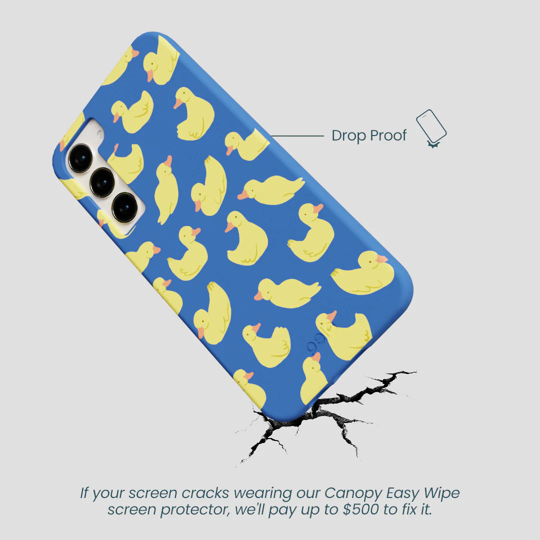 Electric Blue Sunny Ducklings Samsung Galaxy S24+(Plus) Case - Image 5