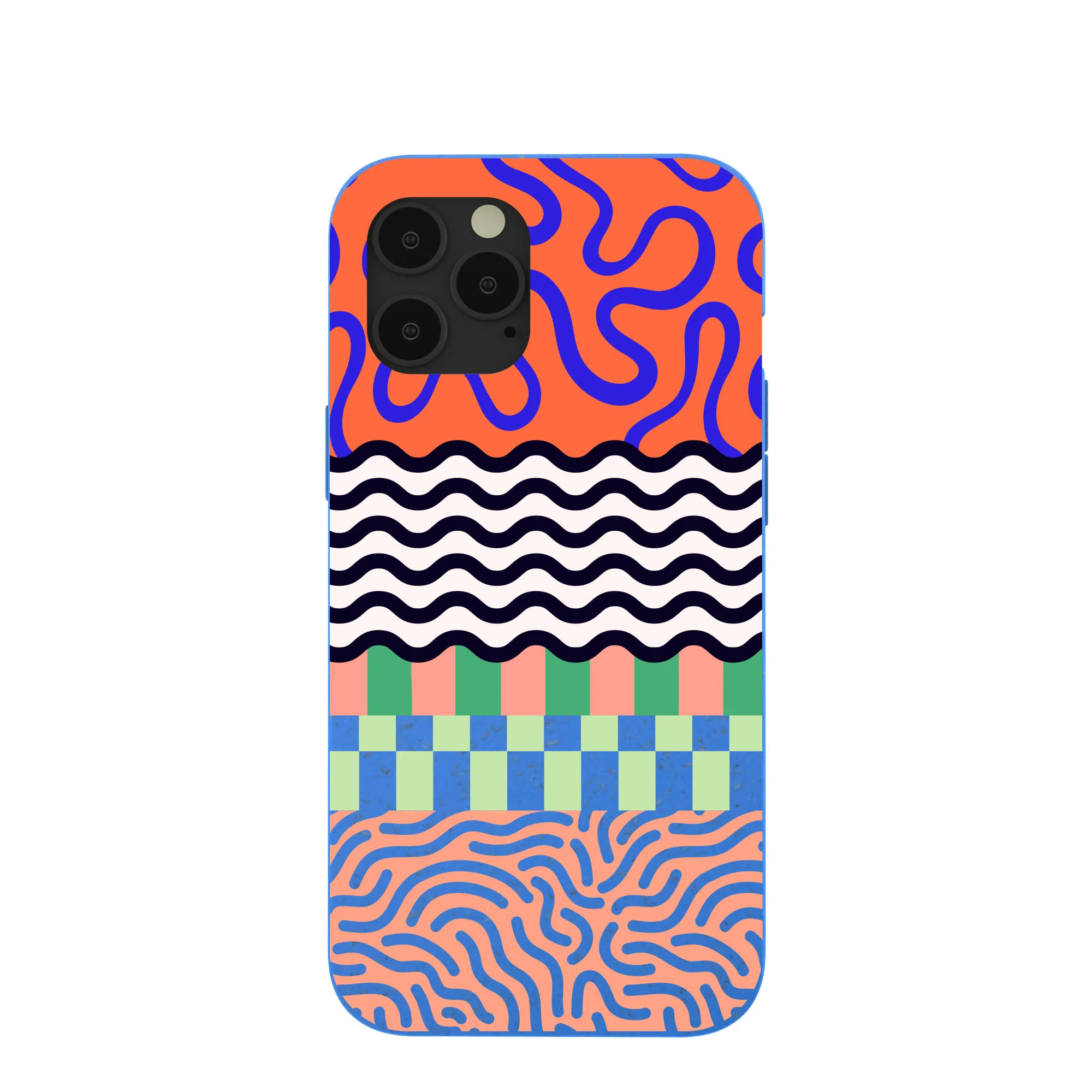 Electric Blue Tangerine Mix iPhone 12 Pro Max Case