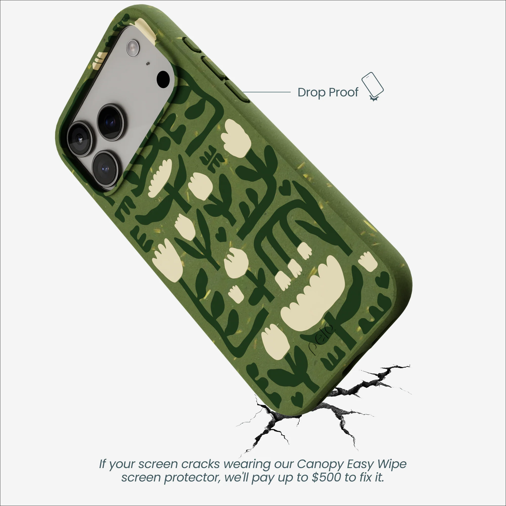 Forest Floor Abstract Tulips iPhone 17 Pro Max Case - Image 5