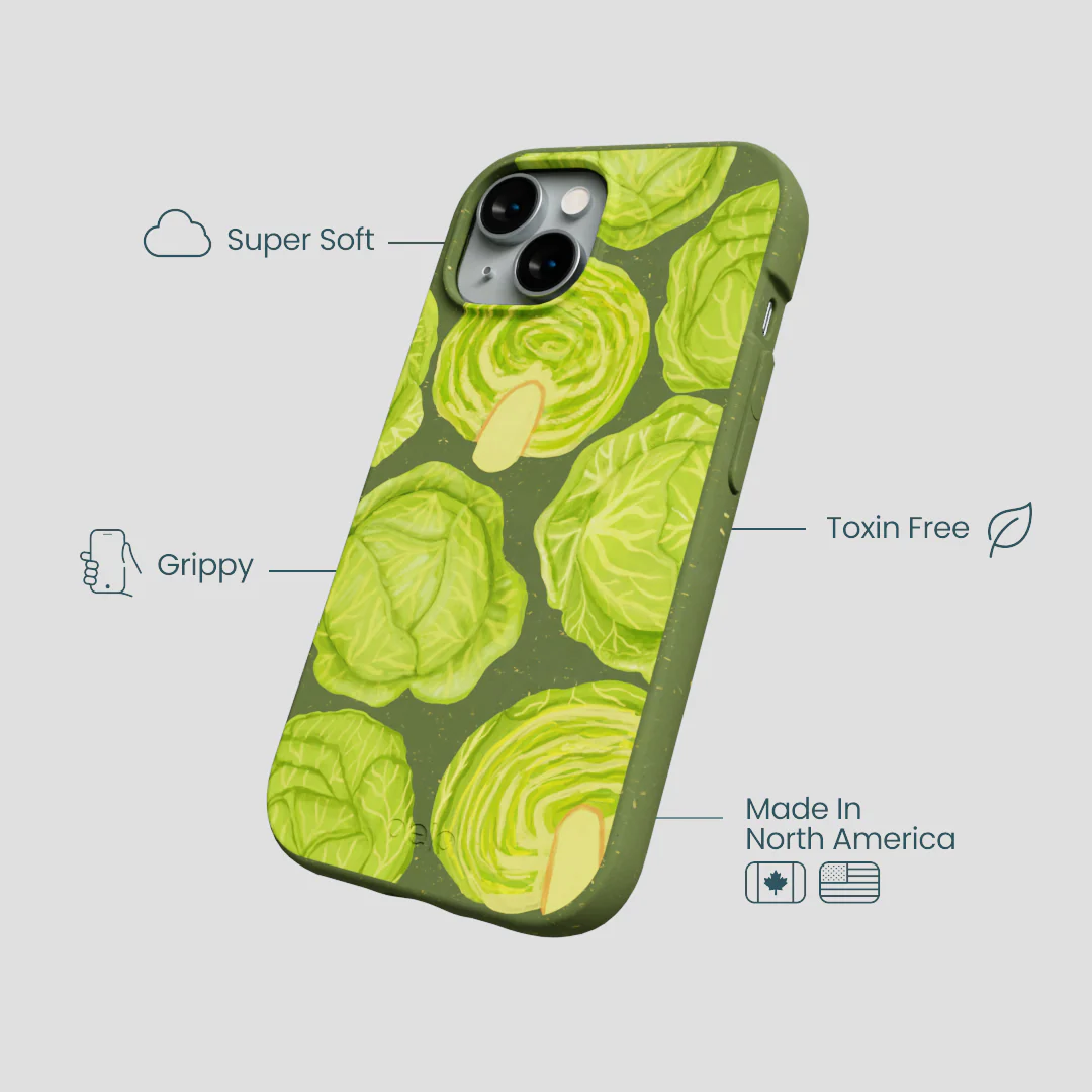 Forest Floor Cabbage Portraits iPhone 15 Case - Image 4