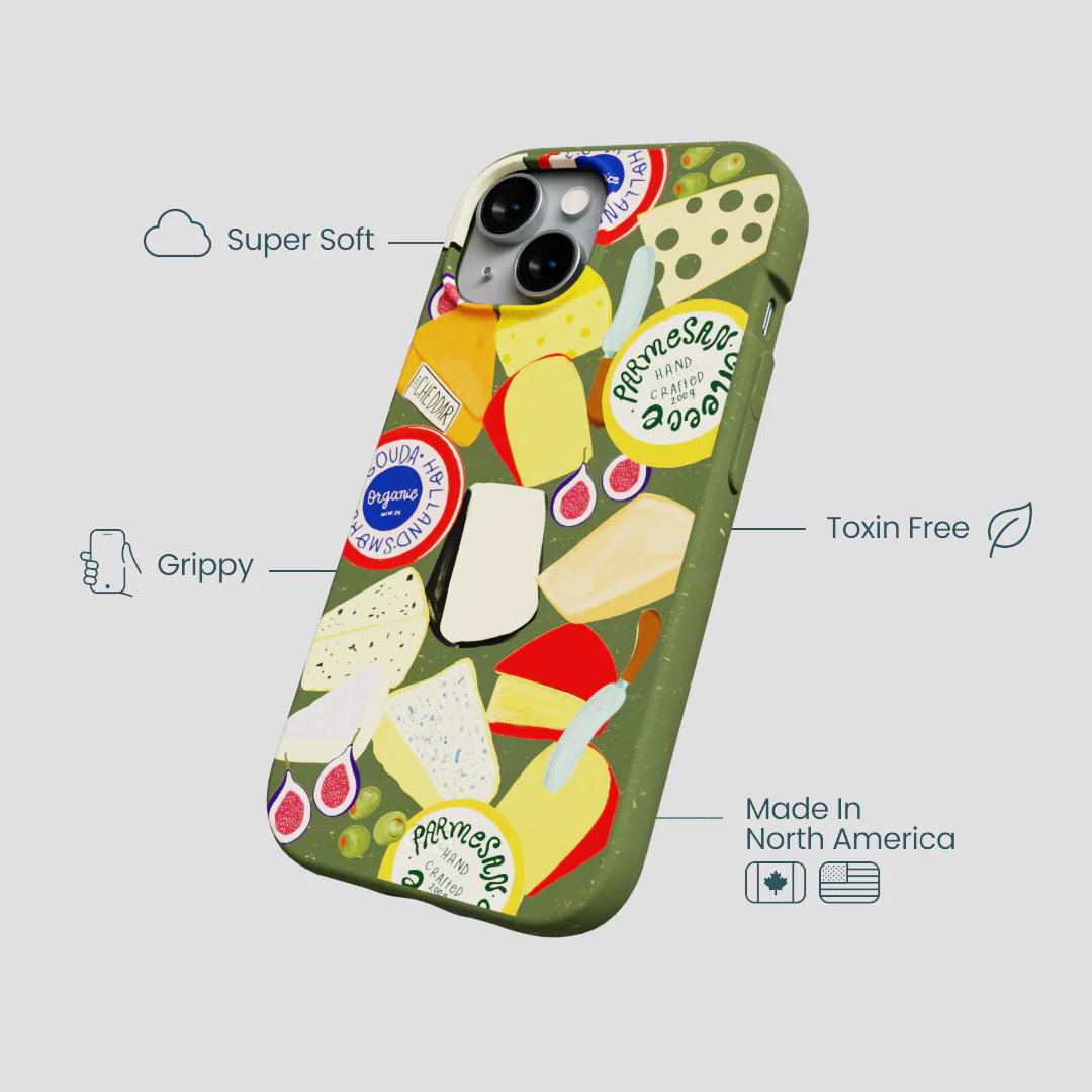 Forest Floor Cheese Spread iPhone 15 Case - Image 4