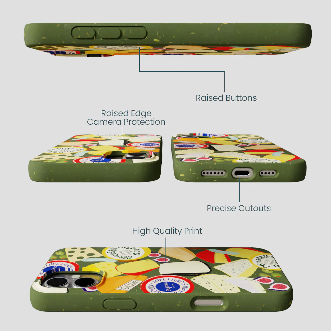 Forest Floor Cheese Spread iPhone 16 Plus Case - Image 3