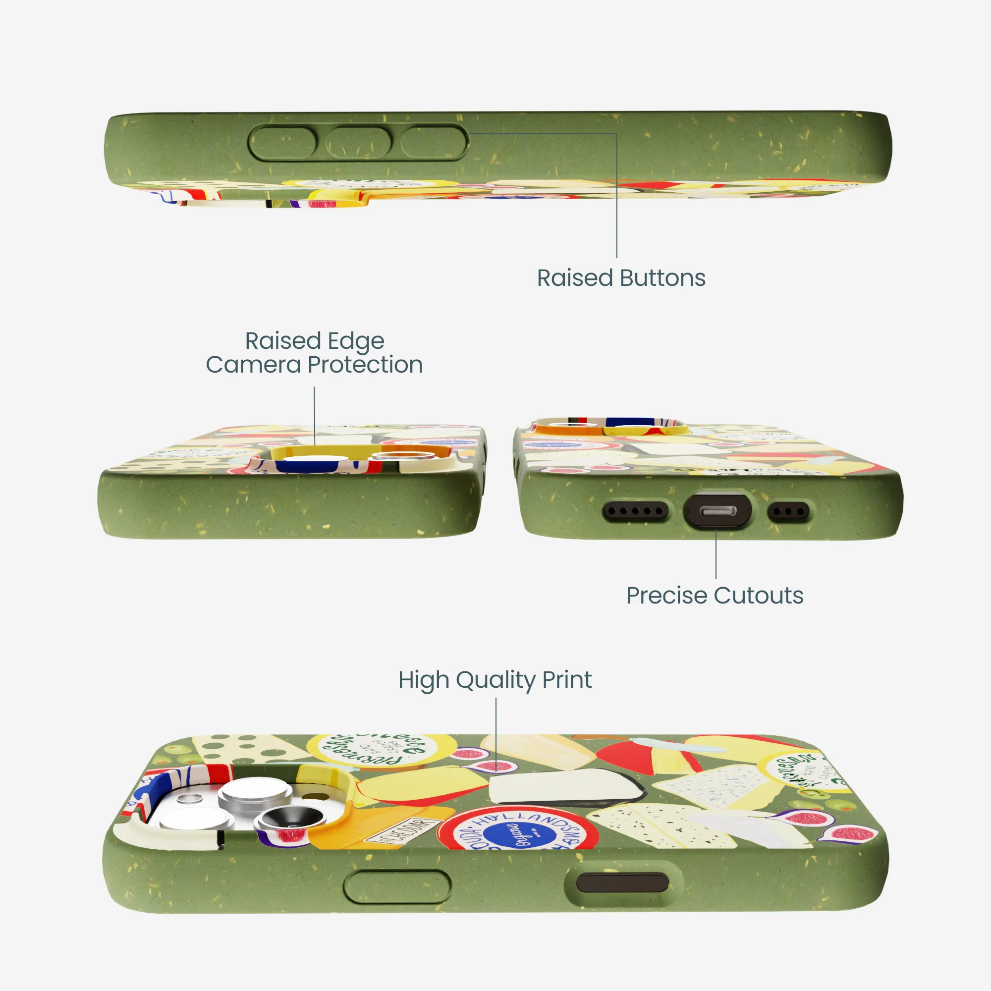 Forest Floor Cheese Spread iPhone 16 Pro Max Case - Image 3