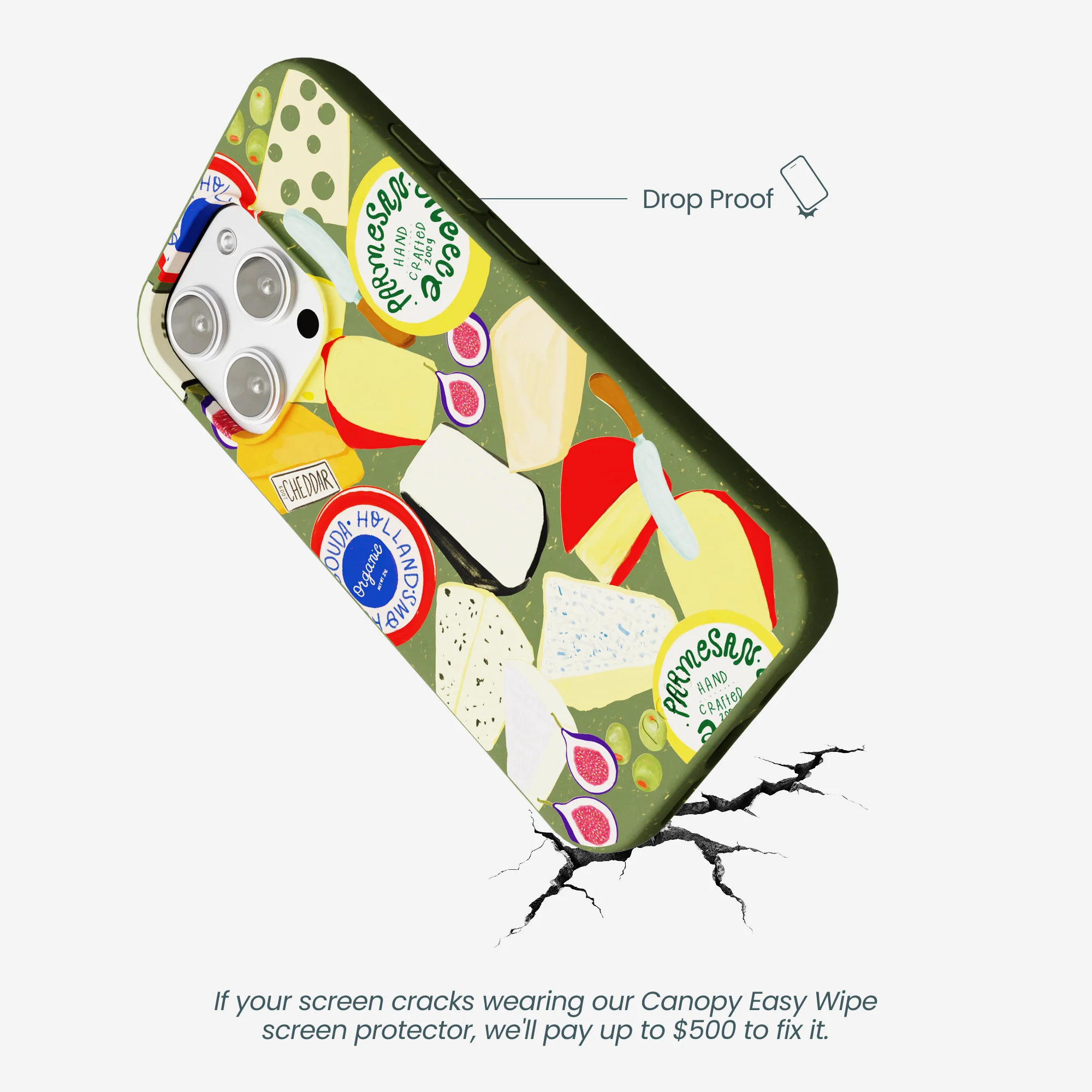 Forest Floor Cheese Spread iPhone 16 Pro Max Case - Image 5