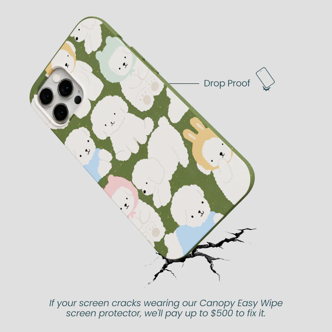 Forest Floor Cloud Poodles iPhone 12 Pro Max Case - Image 5
