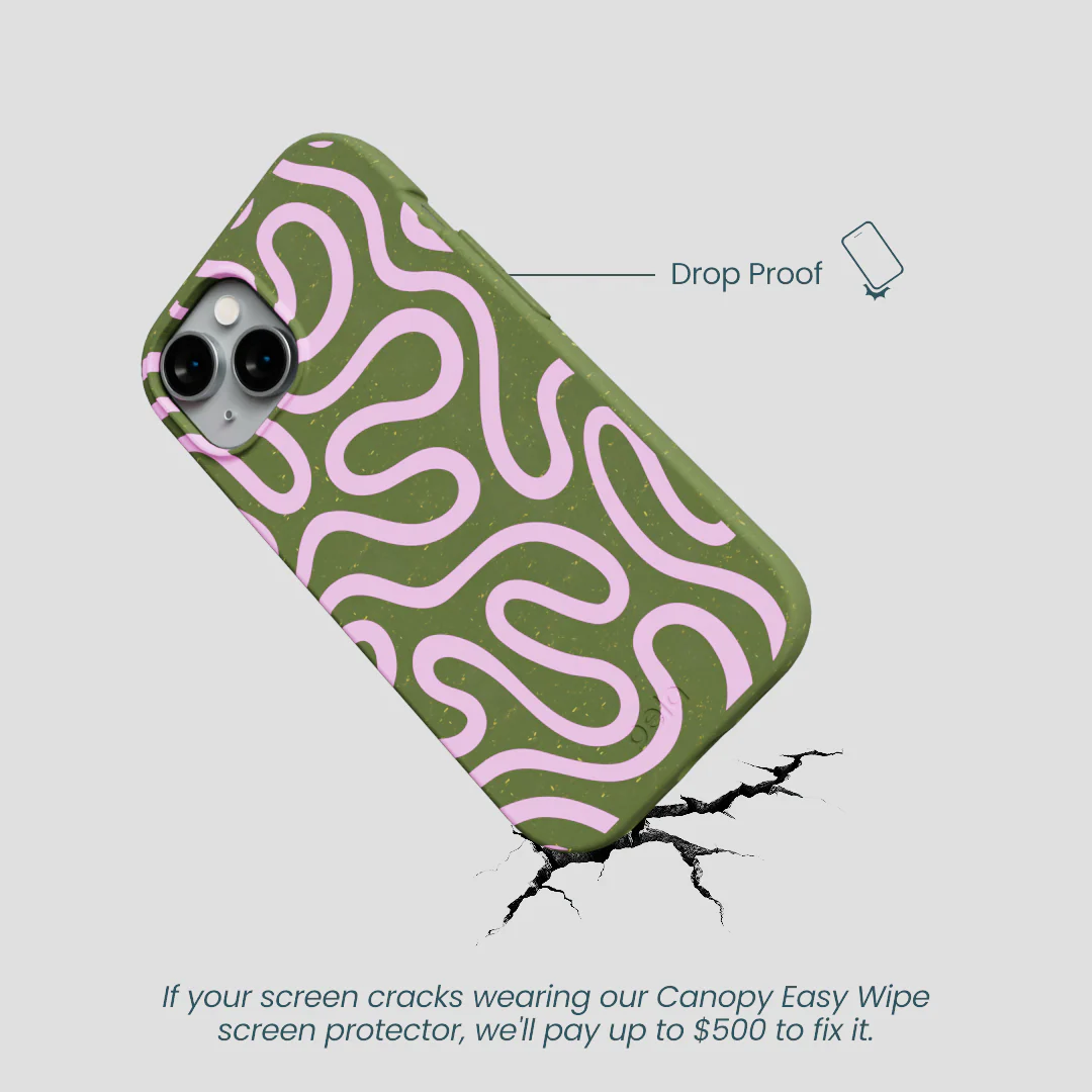 Forest Floor Cotton Curls iPhone 15 Case - Image 5