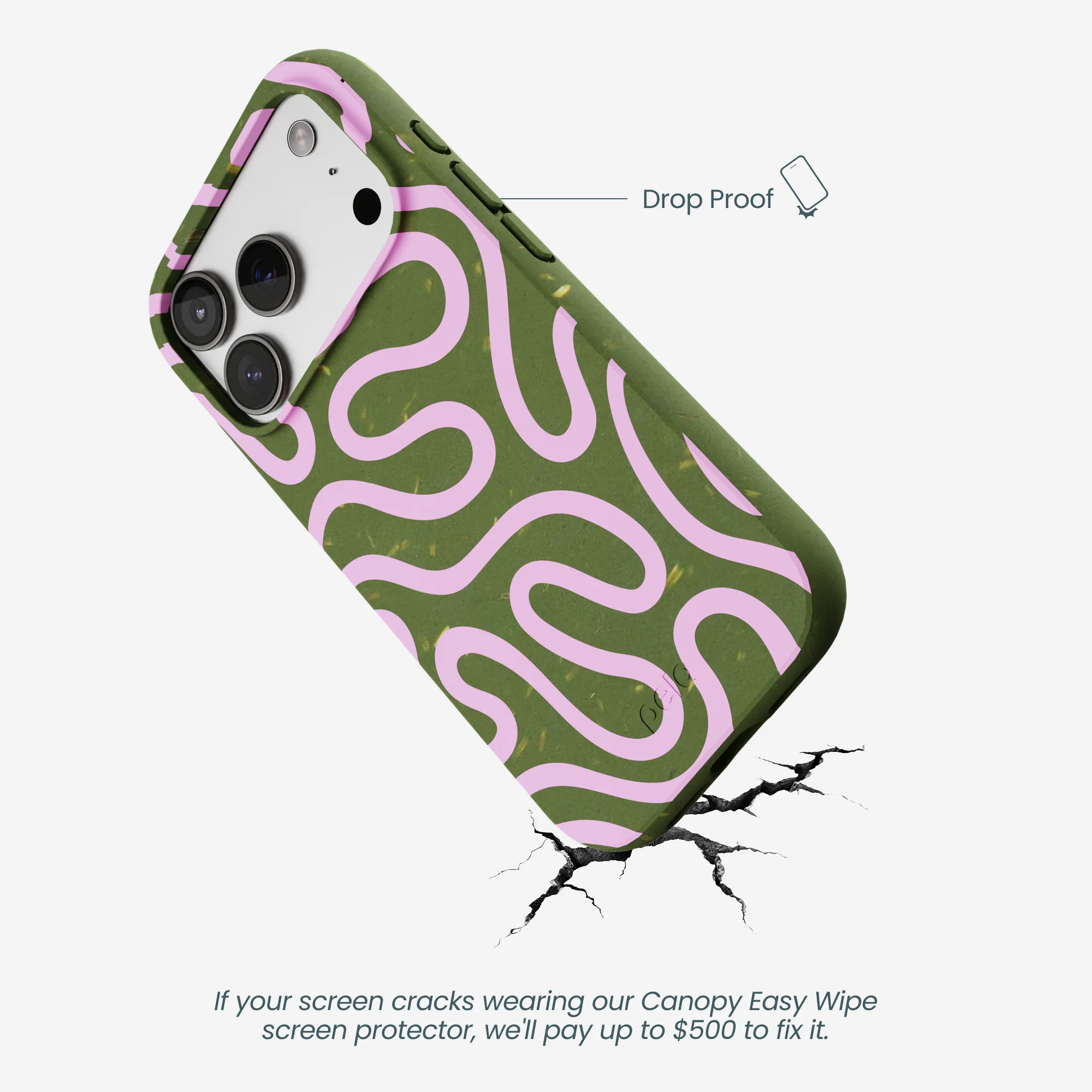 Forest Floor Cotton Curls iPhone 17 Pro Case - Image 5