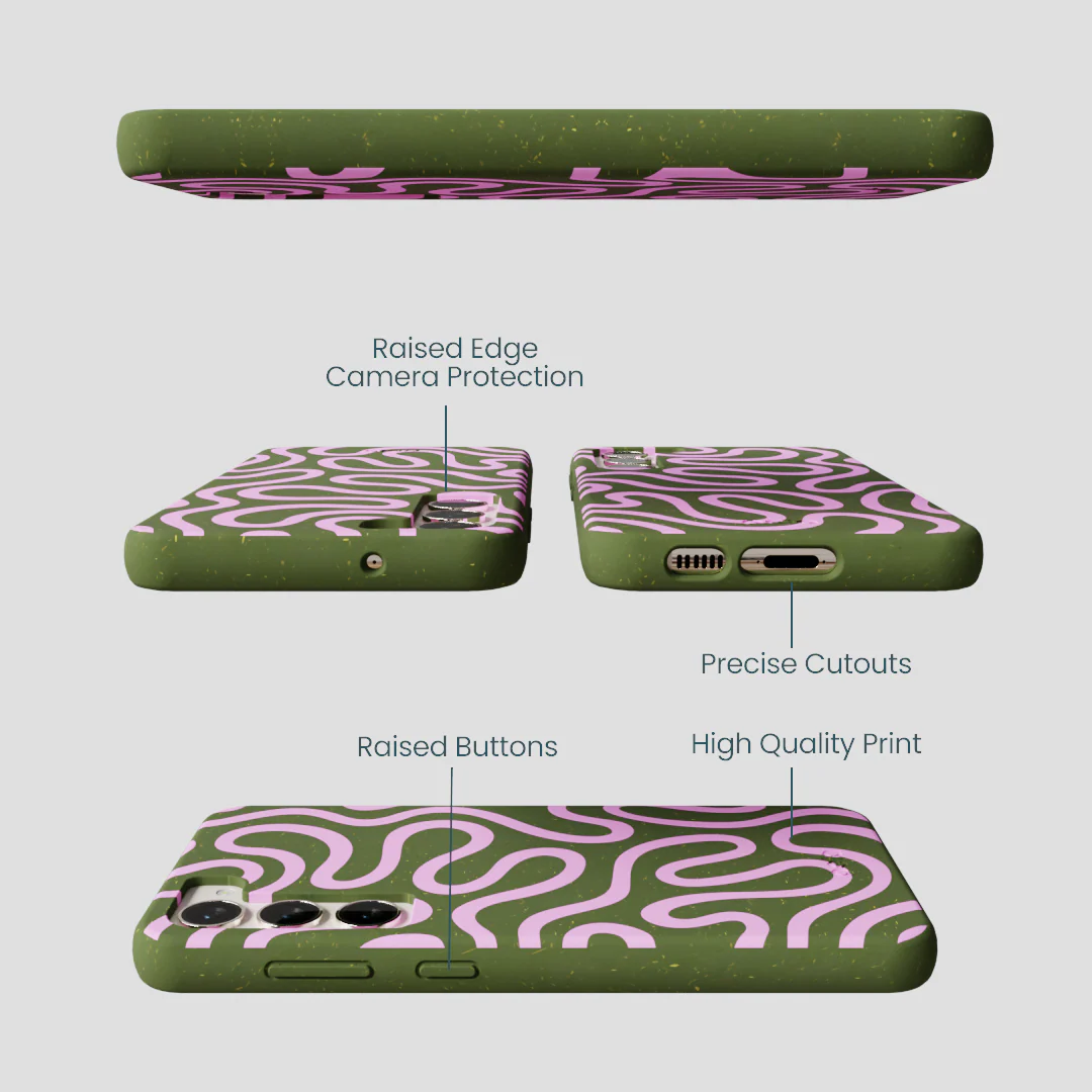 Forest Floor Cotton Curls Samsung Galaxy S23+(Plus) Case - Image 3