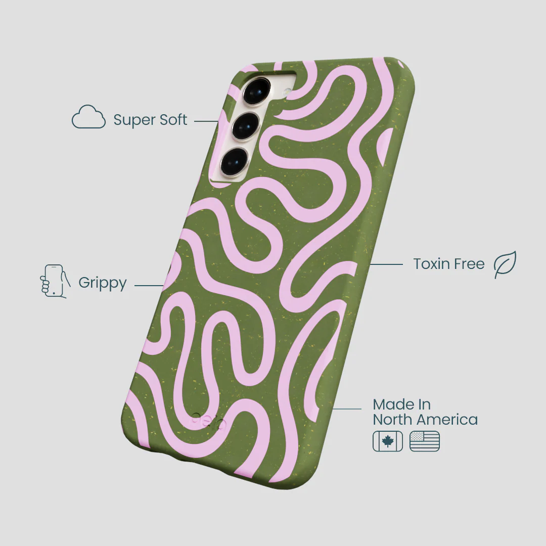 Forest Floor Cotton Curls Samsung Galaxy S24+(Plus) Case - Image 4