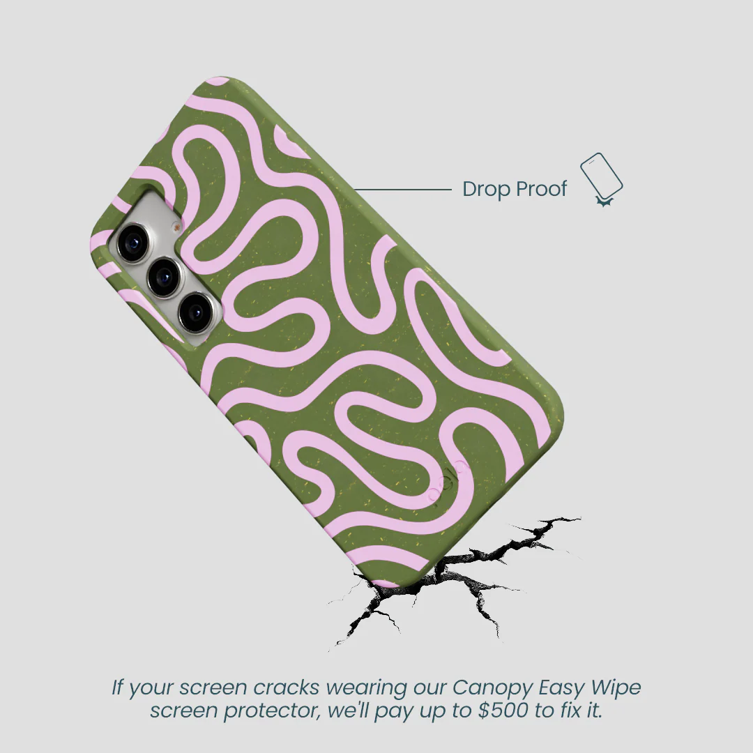 Forest Floor Cotton Curls Samsung Galaxy S25 Case - Image 5