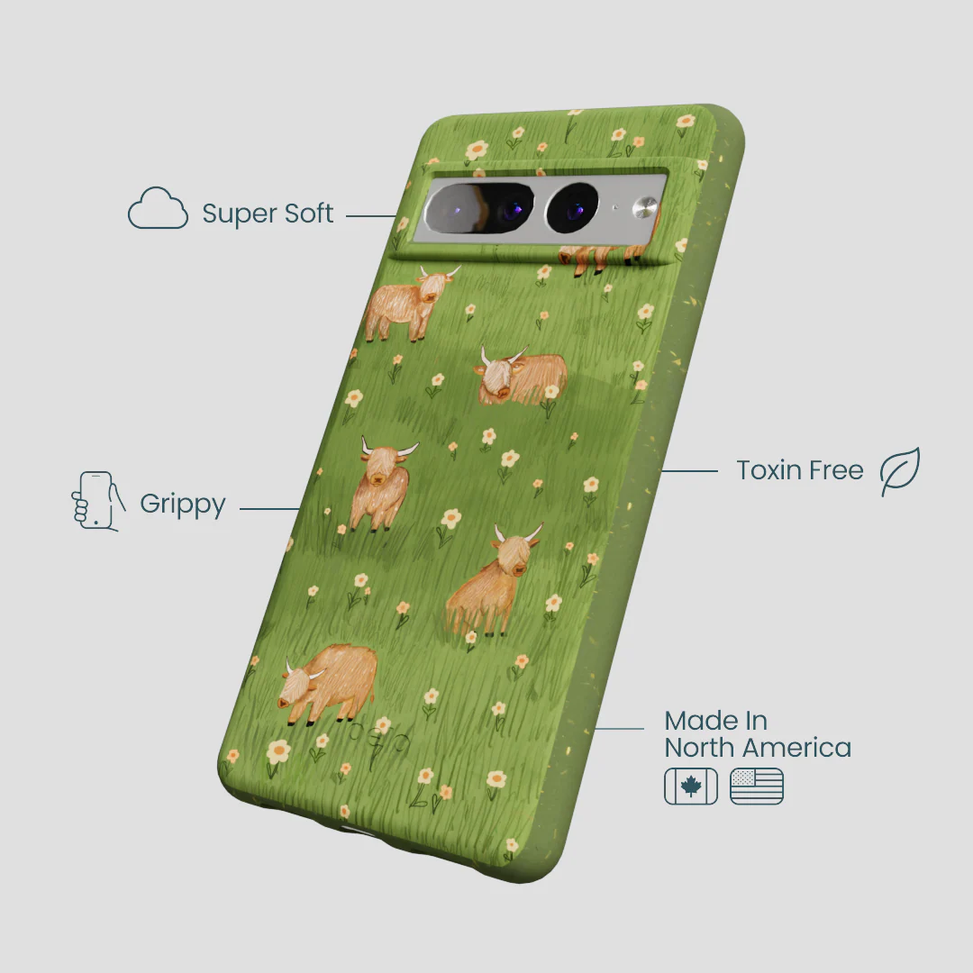 Forest Floor Cozy Cows Google Pixel 7 Pro Case - Image 3