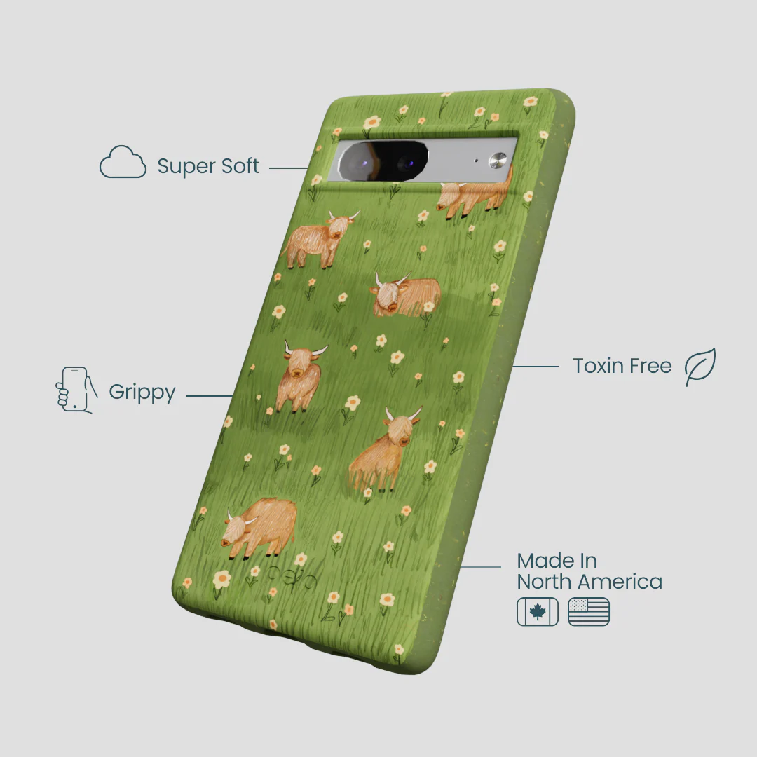 Forest Floor Cozy Cows Google Pixel 7a Case - Image 3
