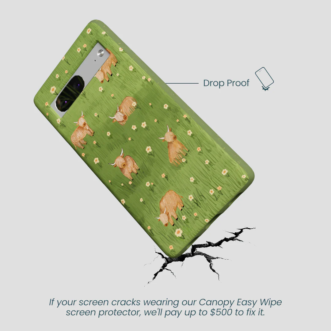 Forest Floor Cozy Cows Google Pixel 7a Case - Image 4