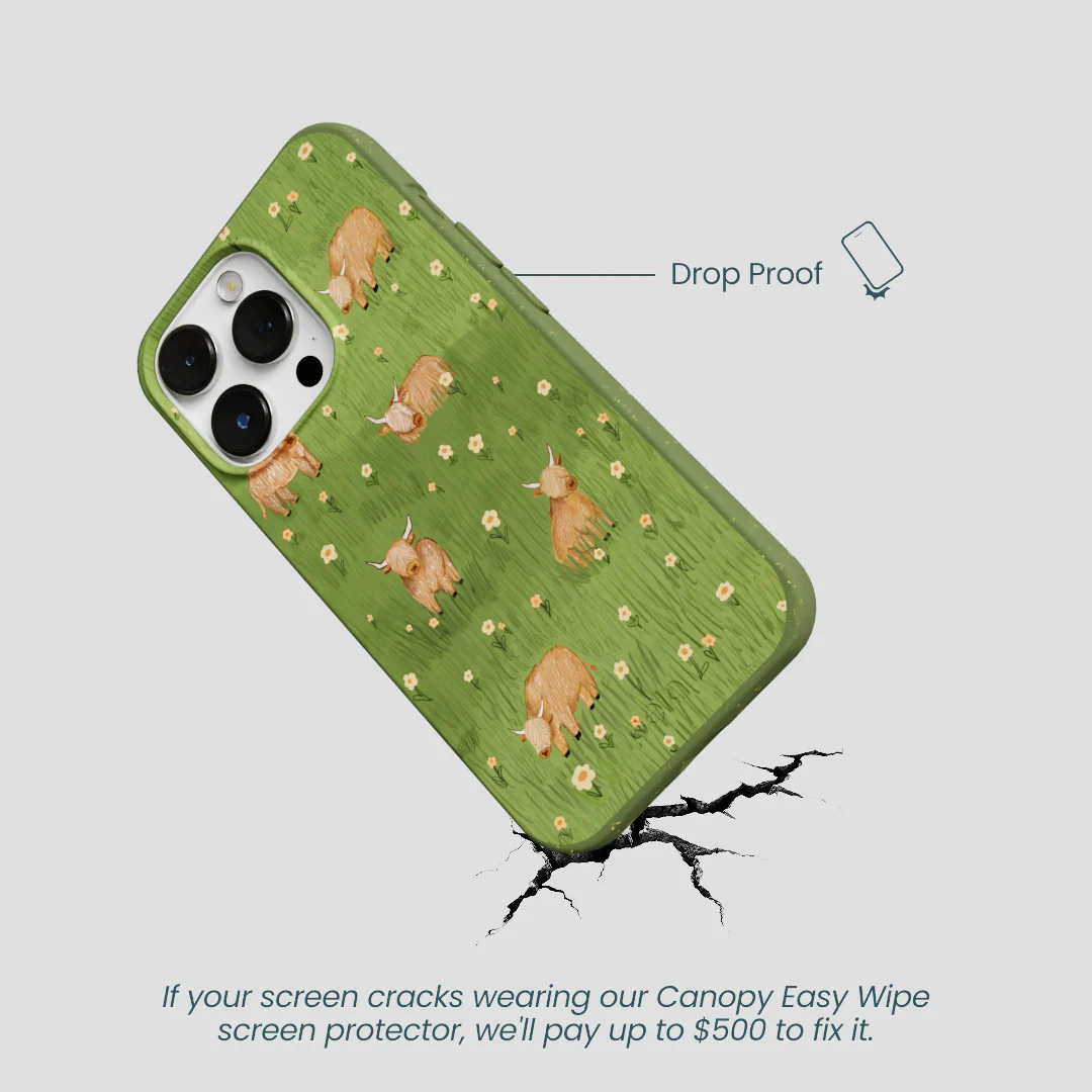 Forest Floor Cozy Cows iPhone 13 Pro Case - Image 5