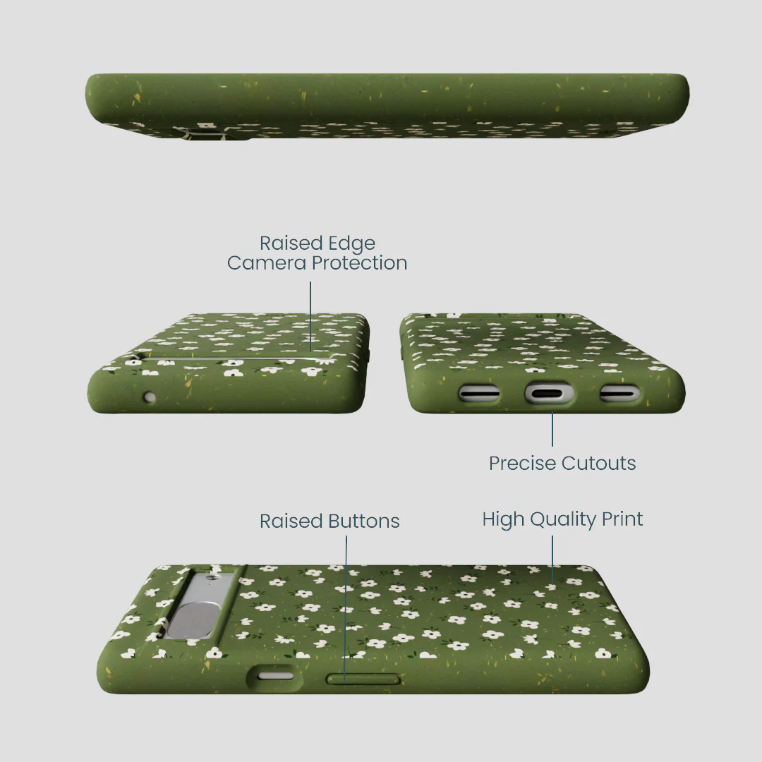 Forest Floor Ditzy Greens Google Pixel 7 Case - Image 3