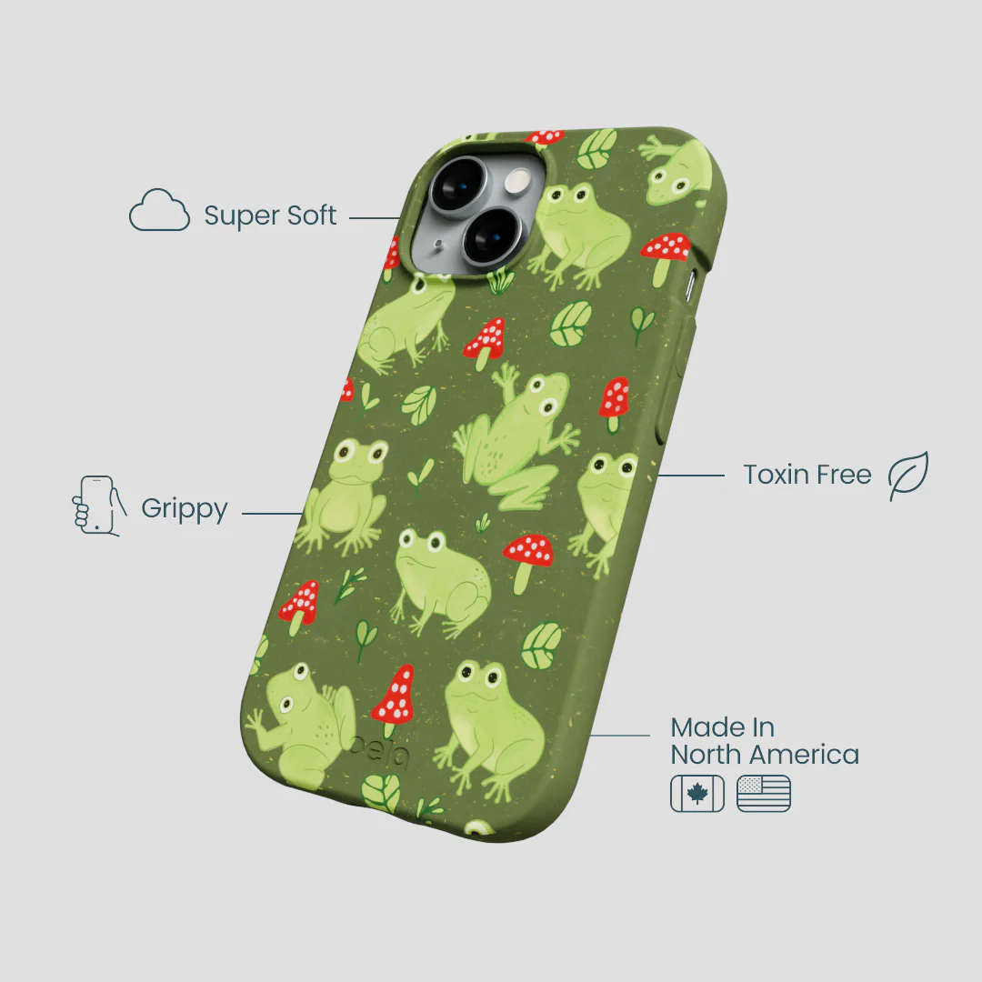 Forest Floor Frog Folk iPhone 14 Case - Image 4