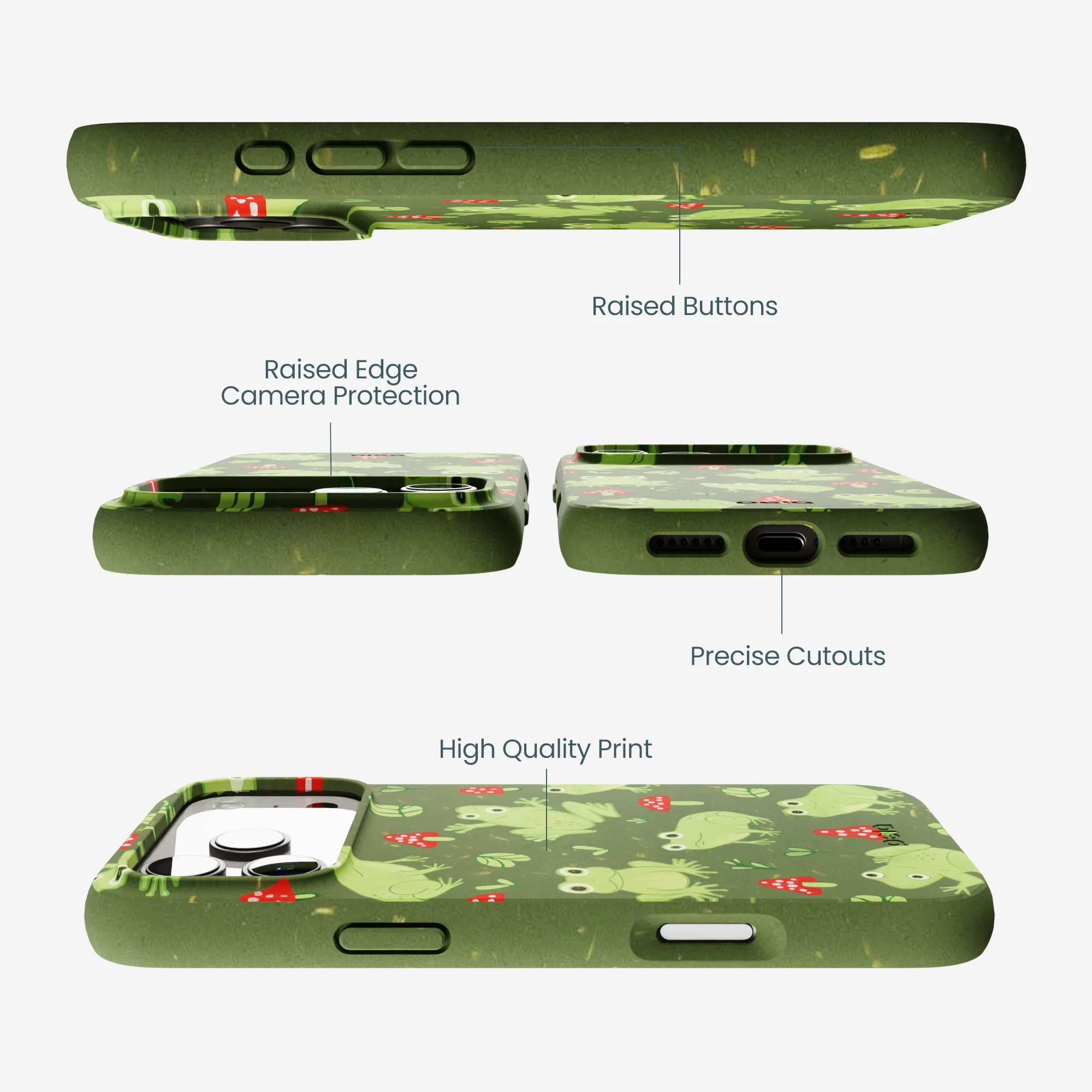 Forest Floor Frog Folk iPhone 17 Pro Max Case - Image 3