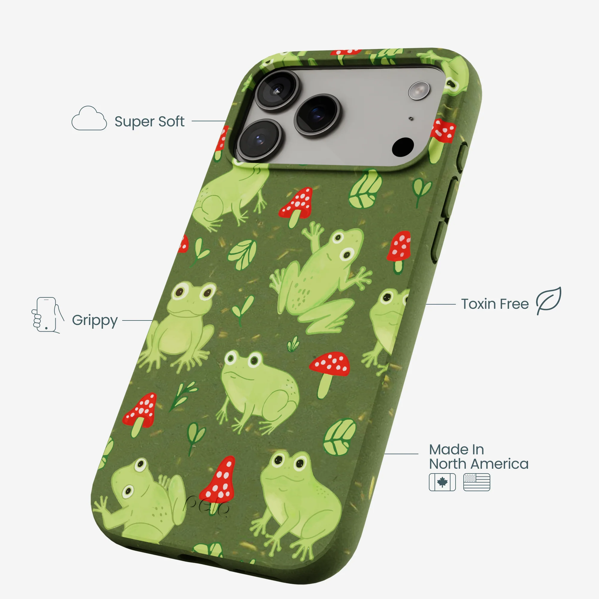 Forest Floor Frog Folk iPhone 17 Pro Max Case - Image 4