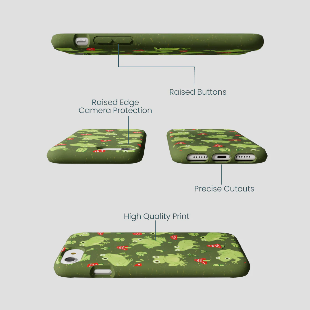 Forest Floor Frog Folk iPhone 6/6s/7/8/SE Case - Image 3