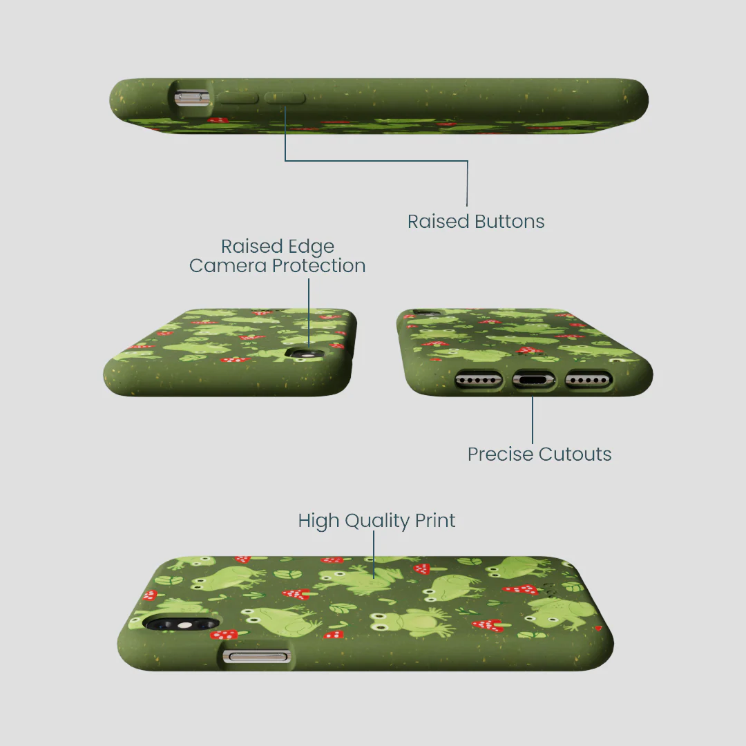 Forest Floor Frog Folk iPhone XR Case - Image 3