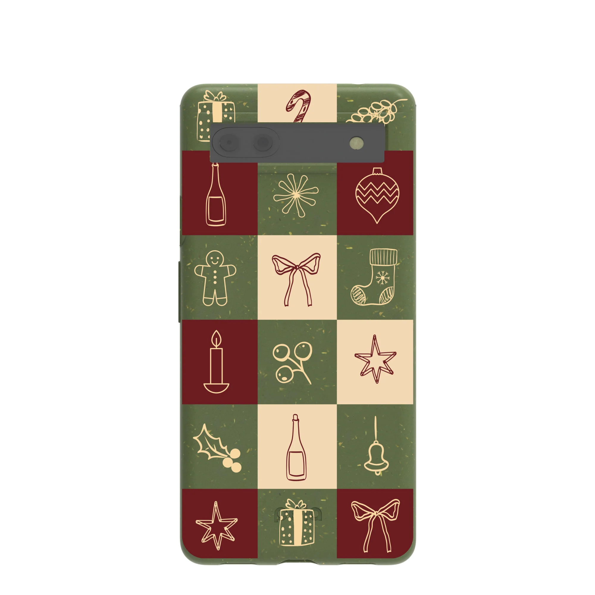 Forest Floor Holiday Squares Google Pixel 6a Case