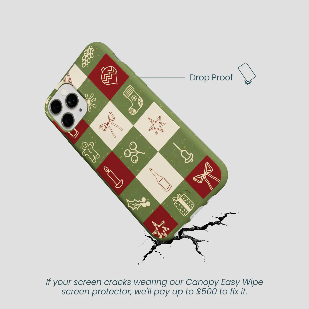 Forest Floor Holiday Squares iPhone 11 Pro Case - Image 5