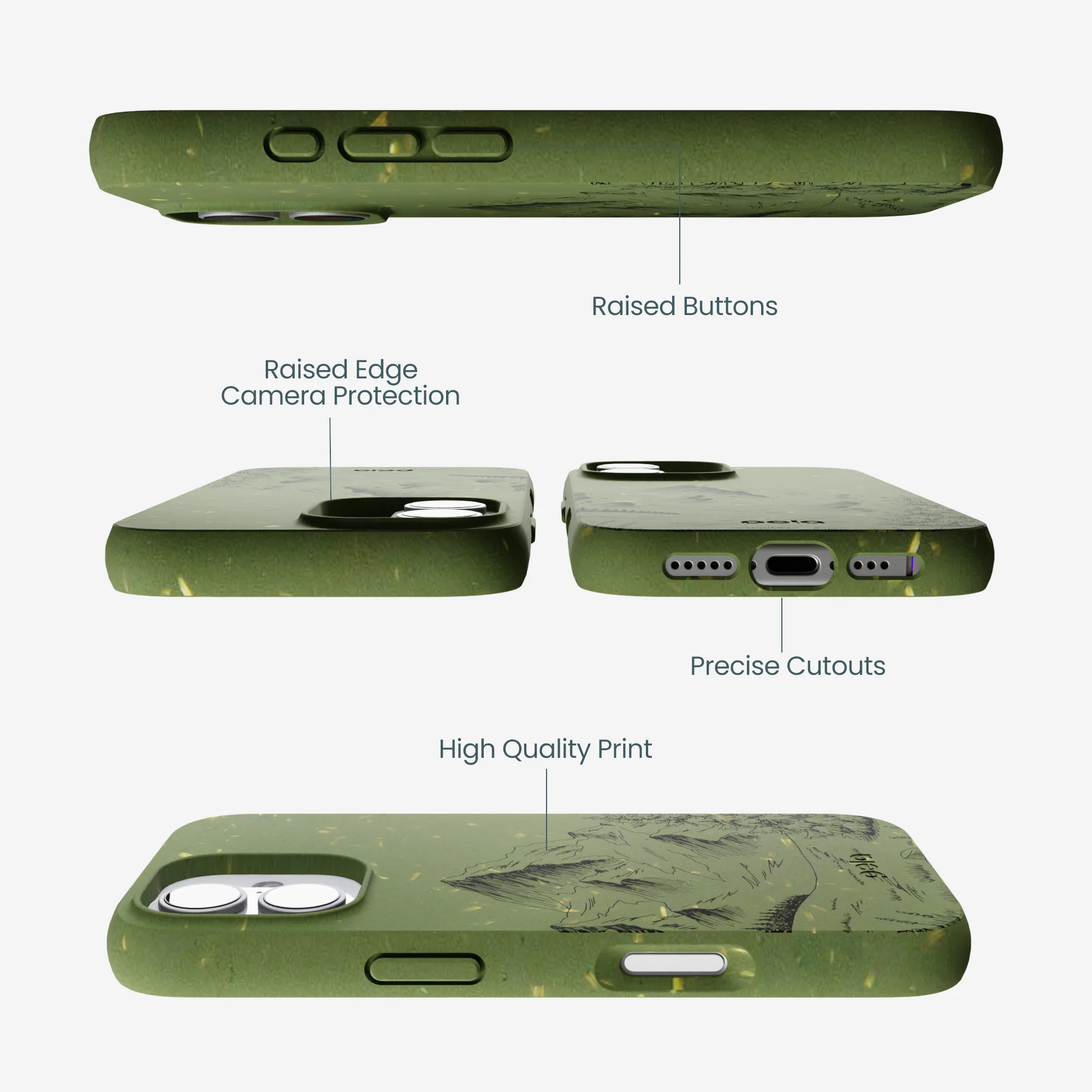 Forest Floor Line Ridge iPhone 17 Case - Image 3