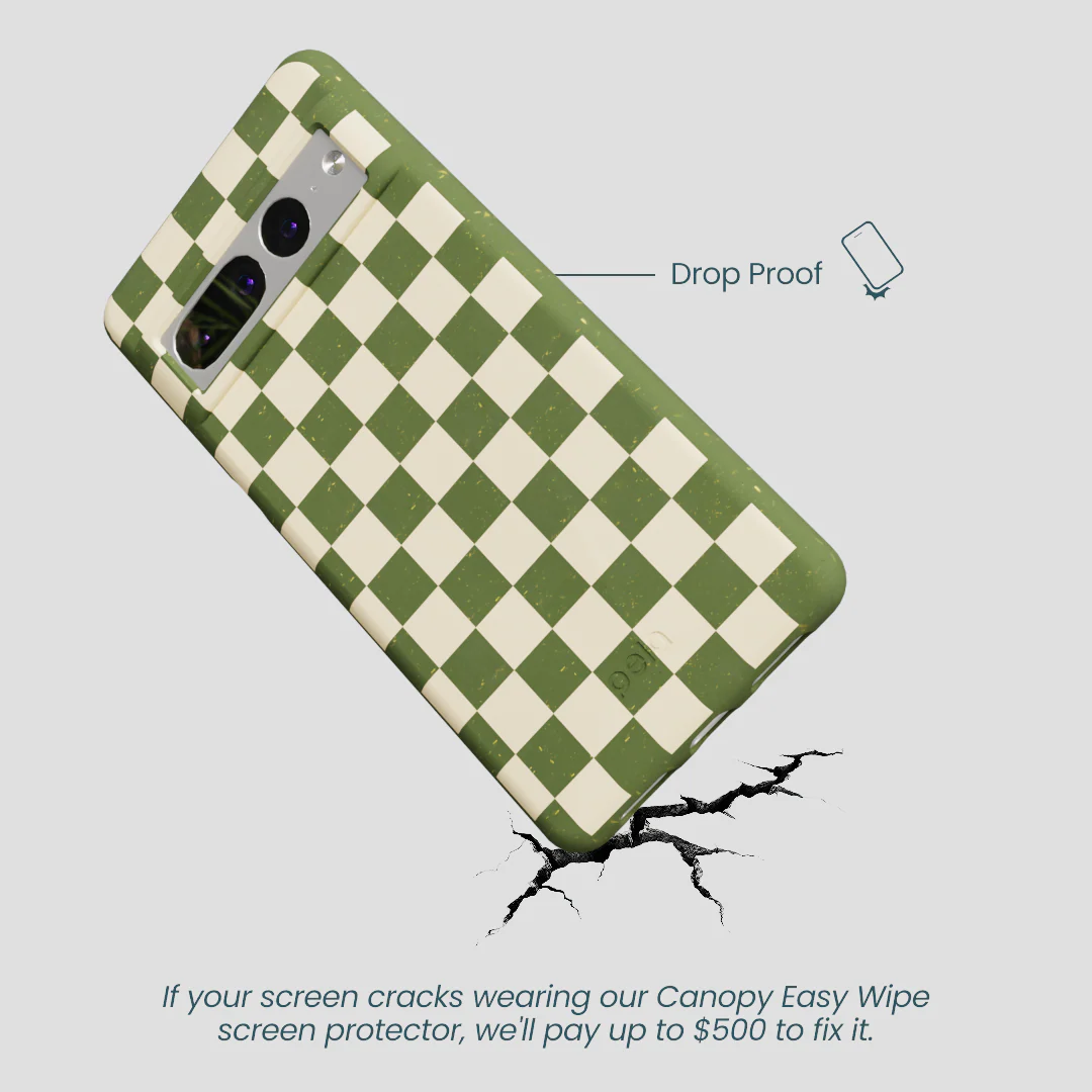 Forest Floor Matcha Check Google Pixel 7 Pro Case - Image 5