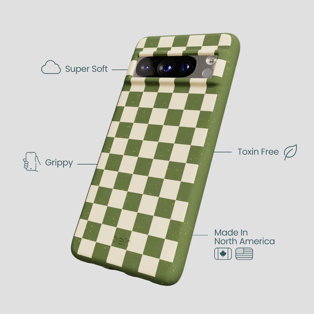 Forest Floor Matcha Check Google Pixel 8 Pro Case - Image 4