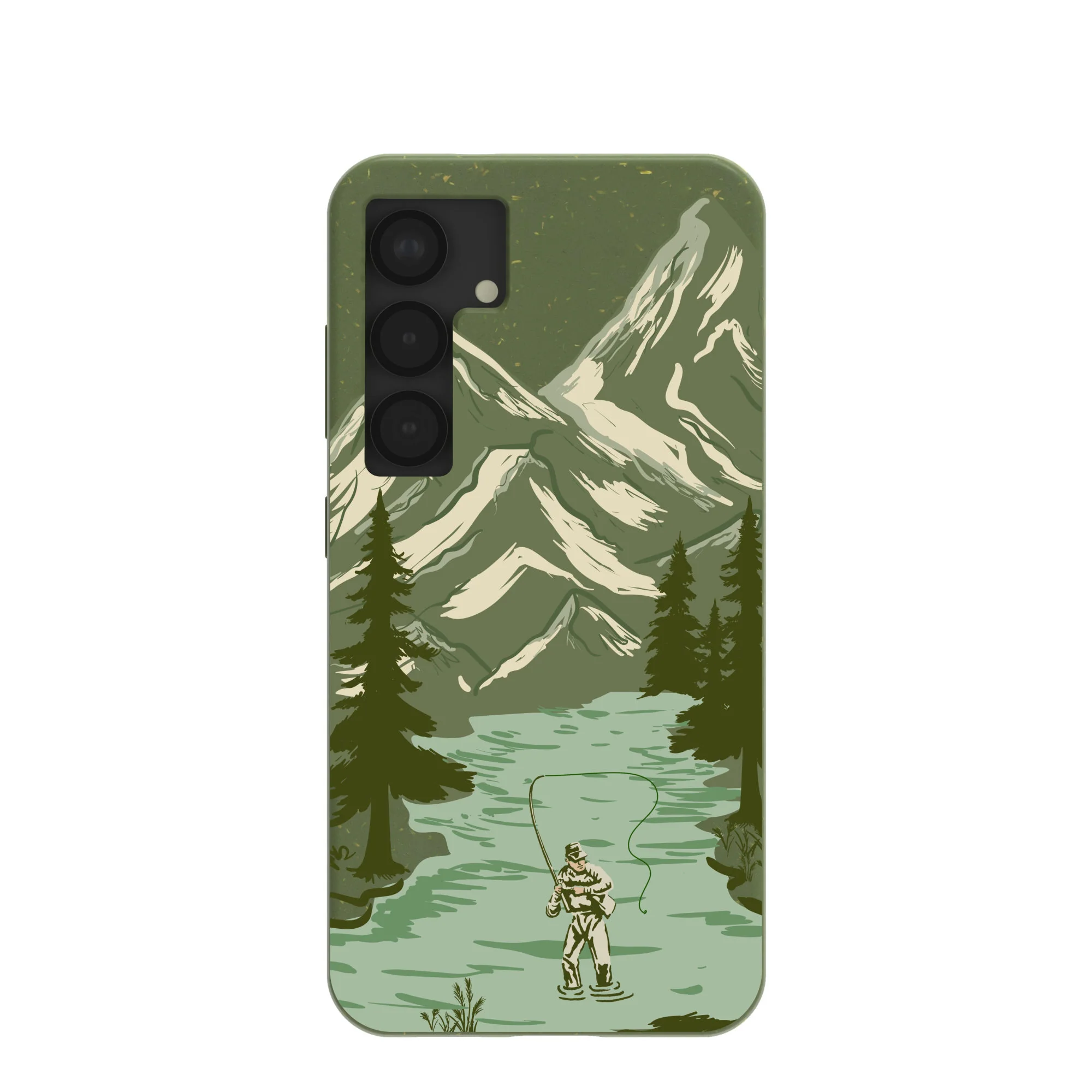 Forest Floor Morning Fishing Samsung Galaxy S25 Case